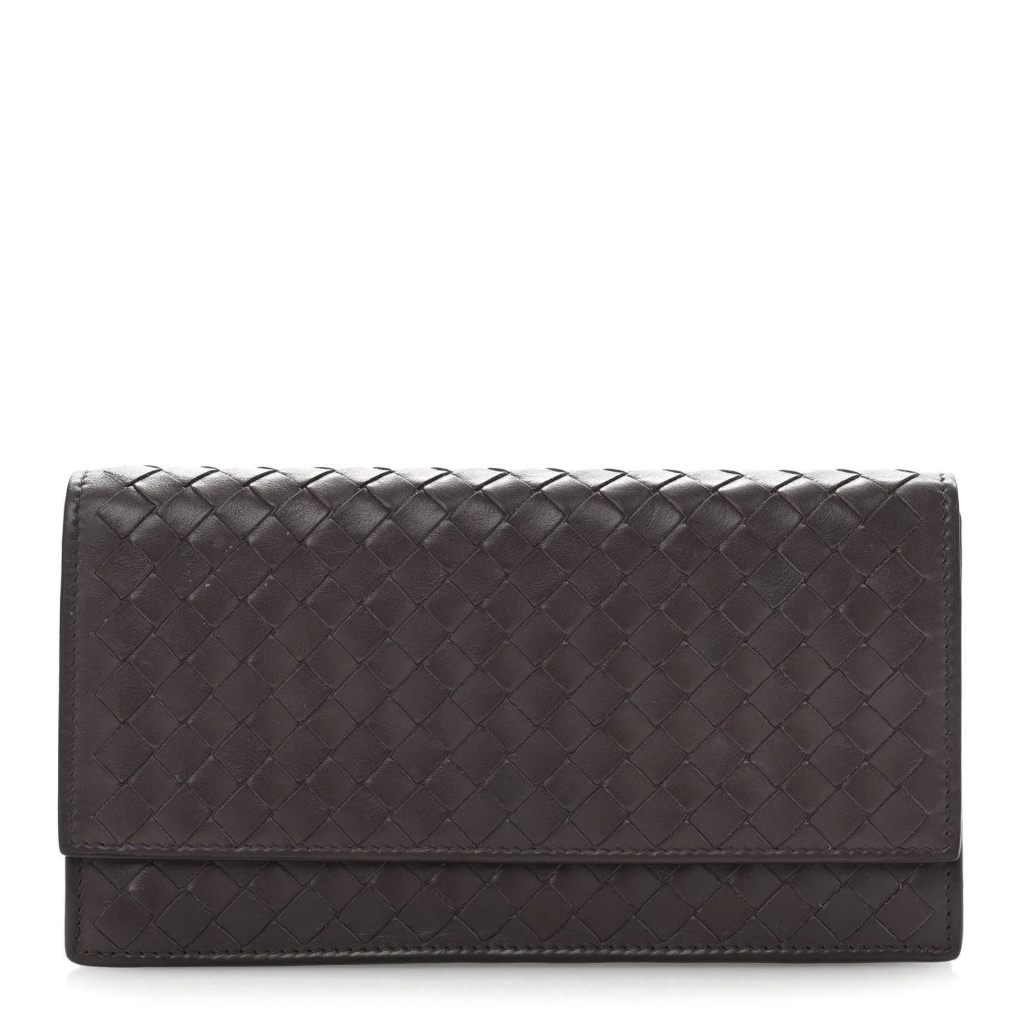 Nappa Intrecciato Continental Flap Wallet Opera
