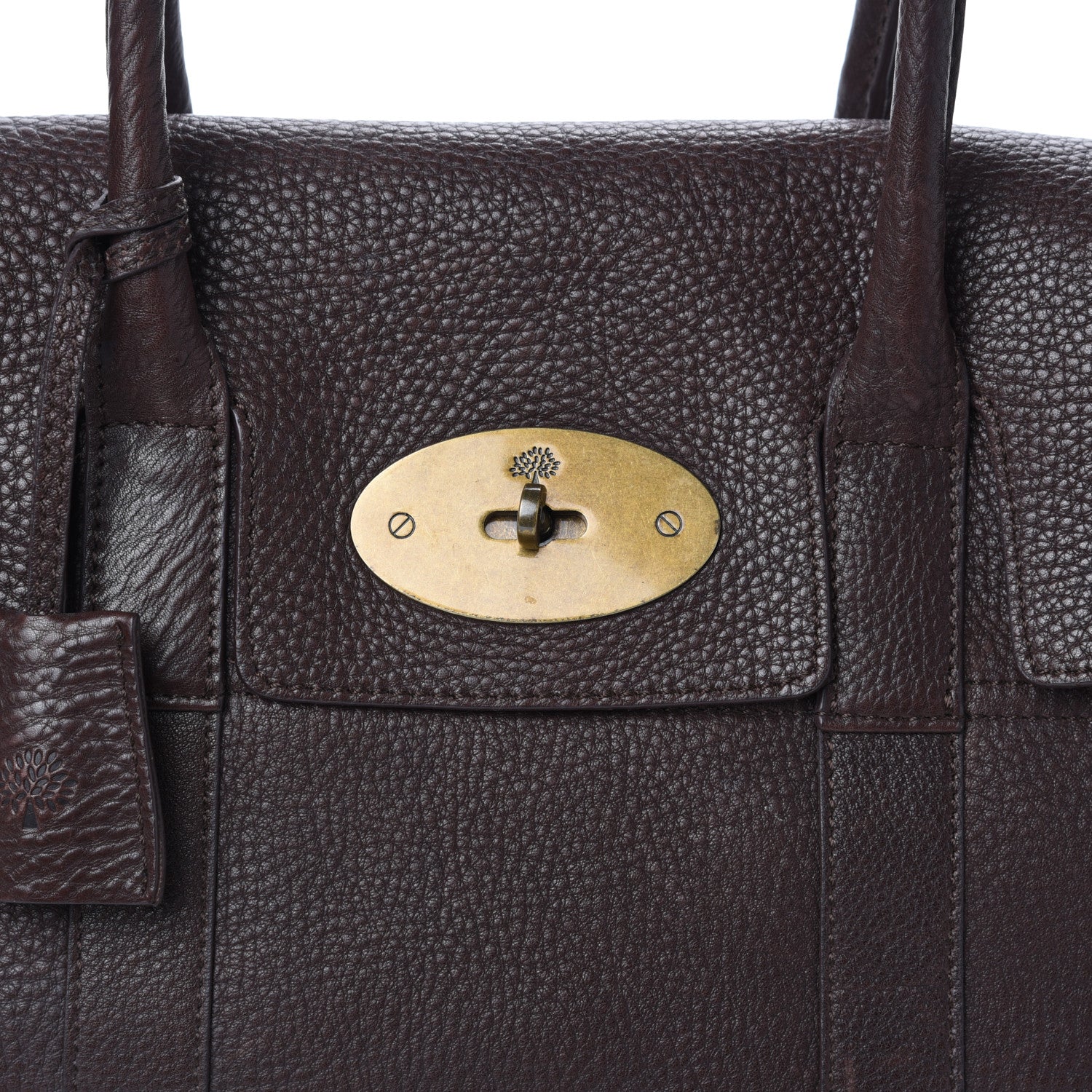 Mulberry Classic Grain Bayswater Chocolate 7 of 9