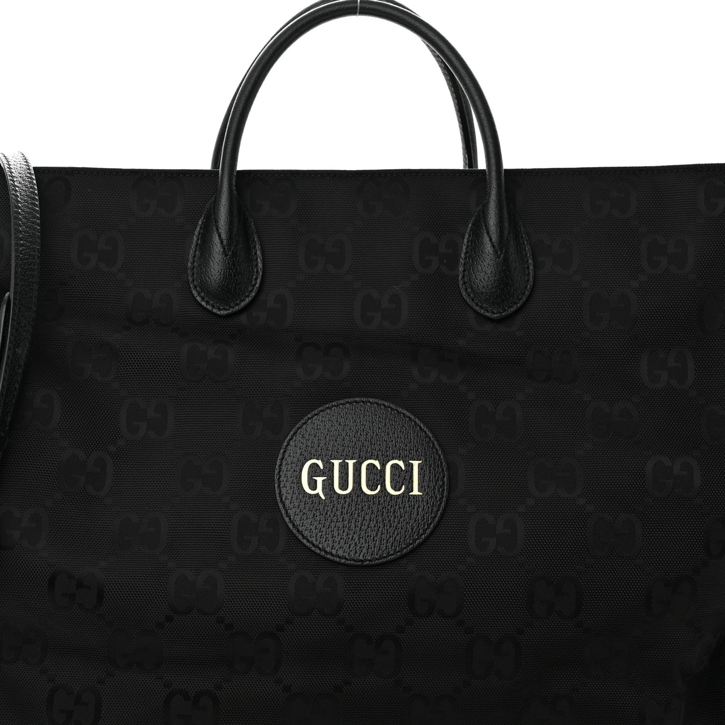 Econyl Nylon Monogram Large Off The Grid Tote Bag Black