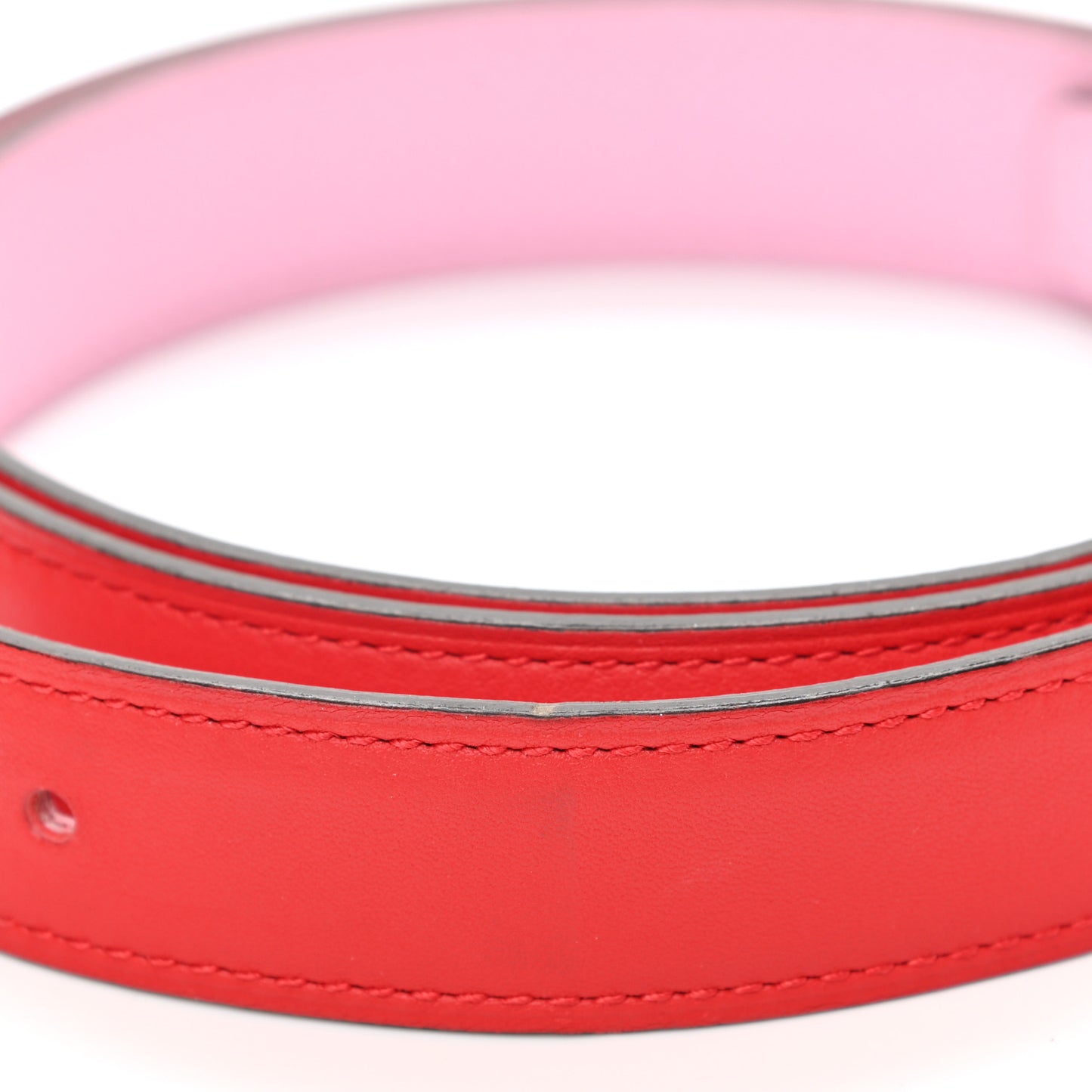 Swift Epsom 24mm Mini Constance H Belt 80 Rouge Tomate Rose Confetti