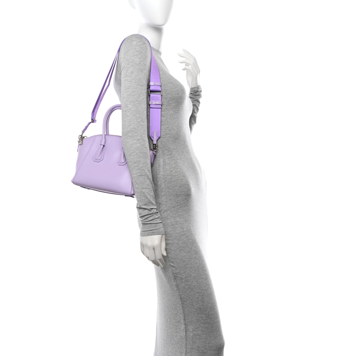 Box Calfskin Mini Sport Antigona Top Handle Bag Mauve
