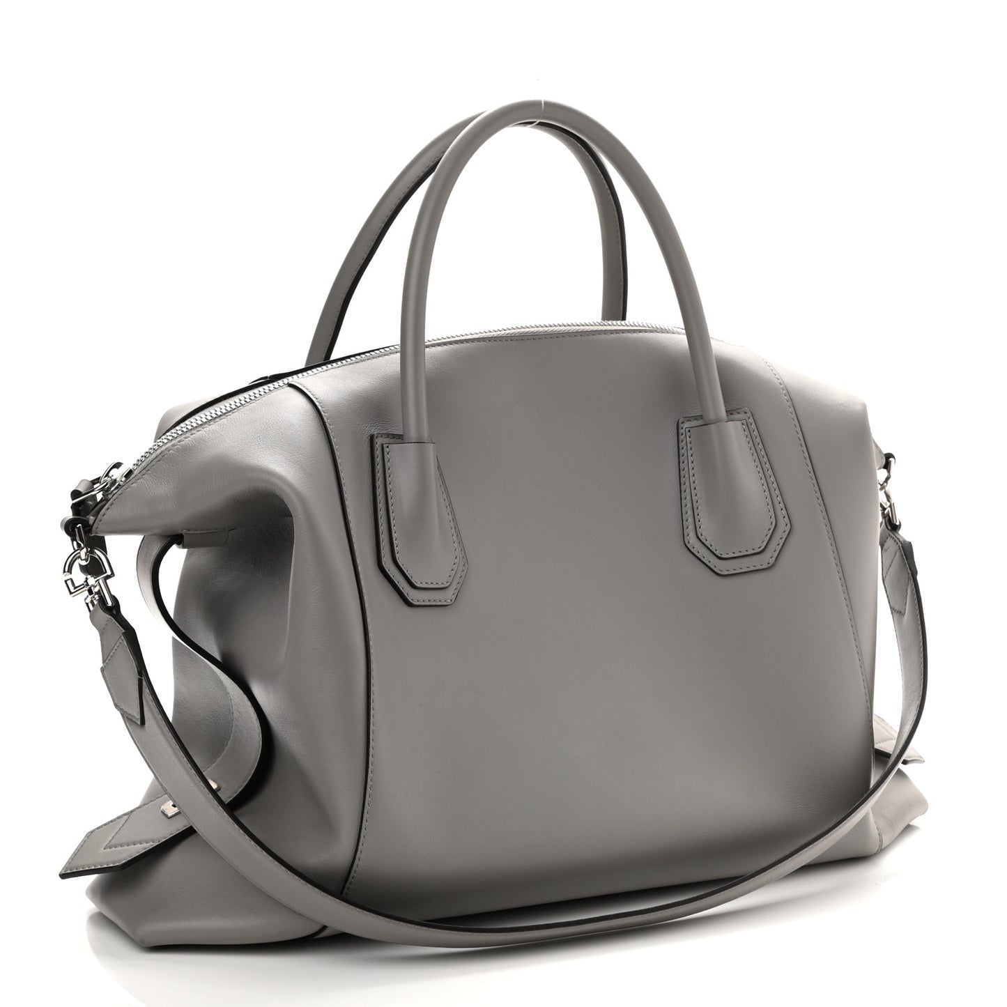 Smooth Calfskin Medium Soft Antigona Grey