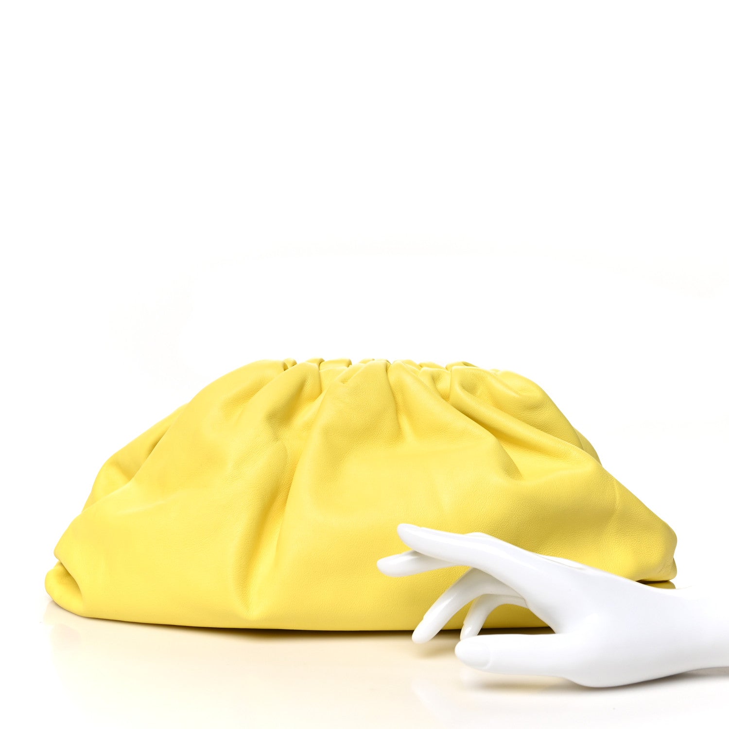 Bottega Veneta Smooth Butter Calf The Pouch Oversized Clutch Sherbert 2 of 7
