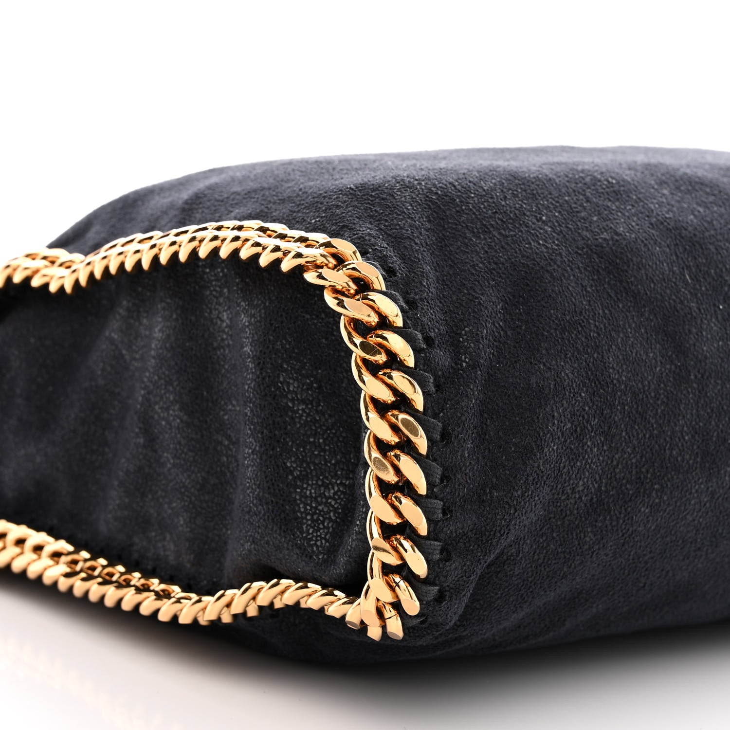 Stella McCartney Shaggy Deer Falabella Fold Over Tote Navy 10 of 11