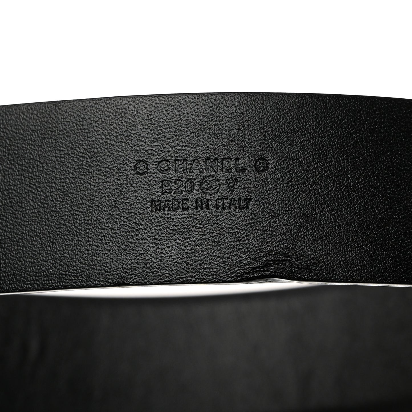 Calfskin Crystal Metal Quilted CC Belt 75 30 Black