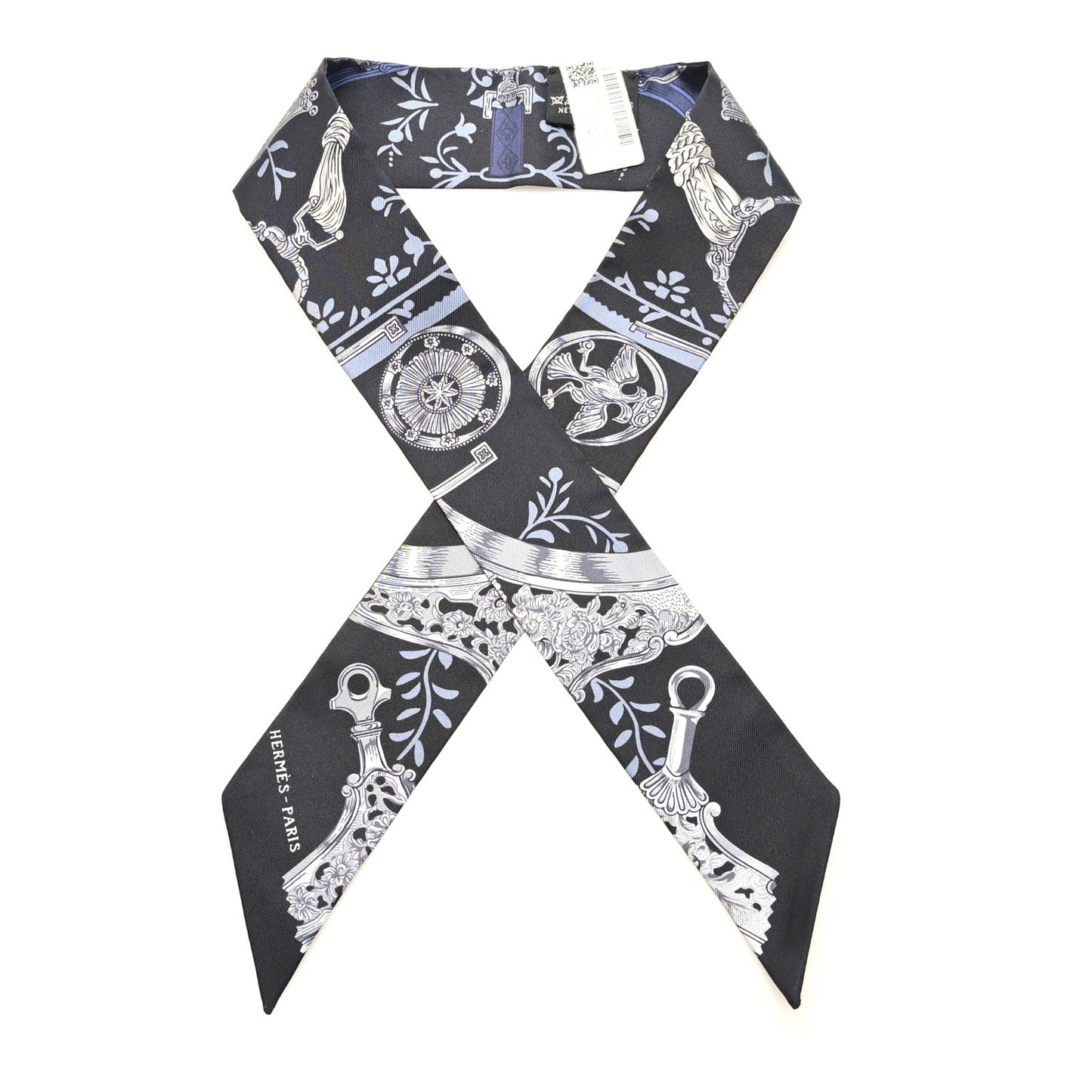 Silk Etriers Remix Twilly Black Ciel Argent