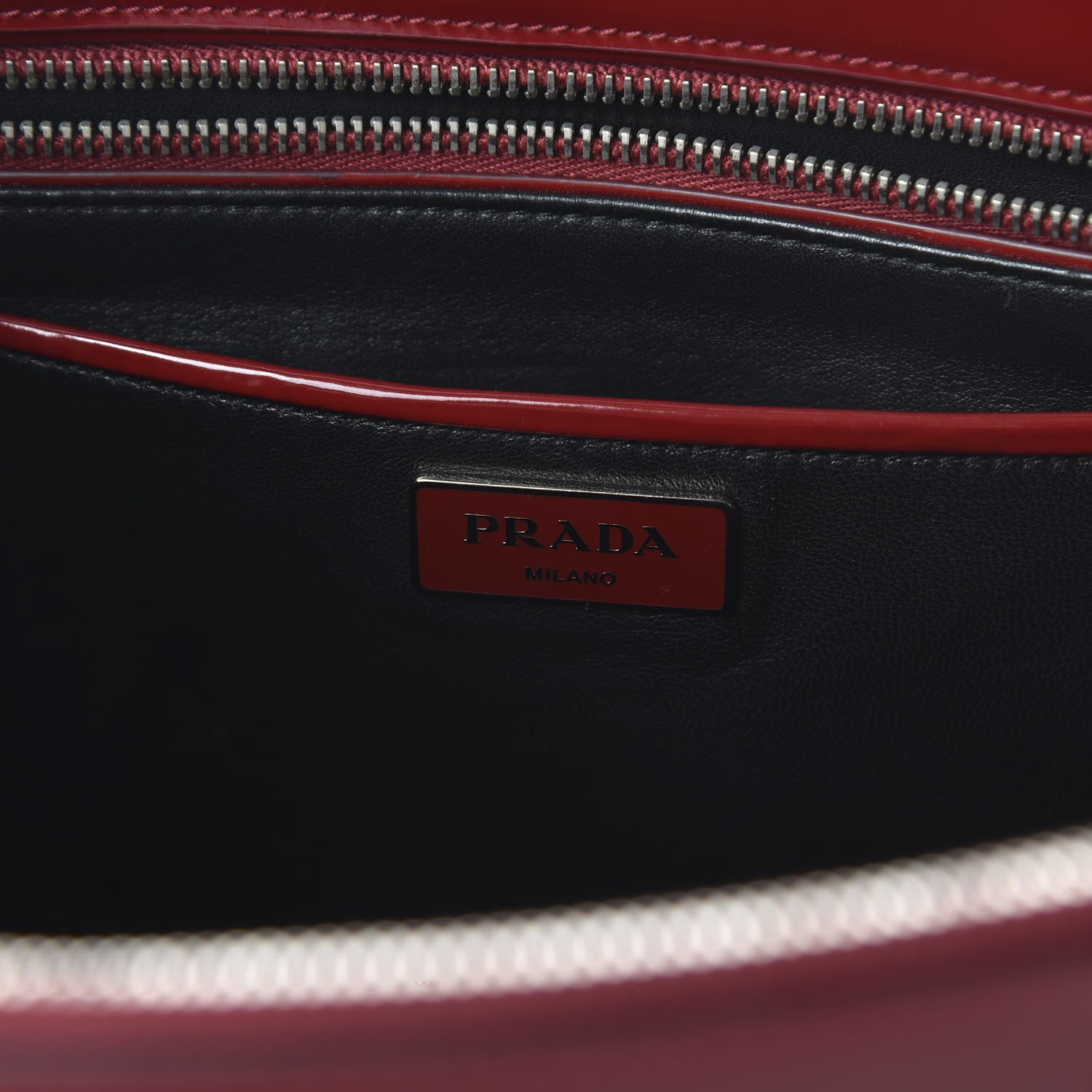 Prada Spazzolato Large Double Zip Tote Scarlatto Rubino 8 of 12