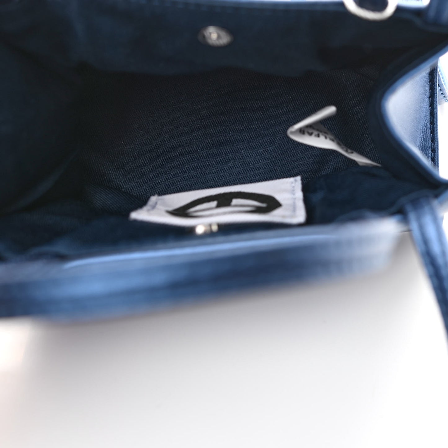 Vegan Leather Small Shopping Bag Cobalt