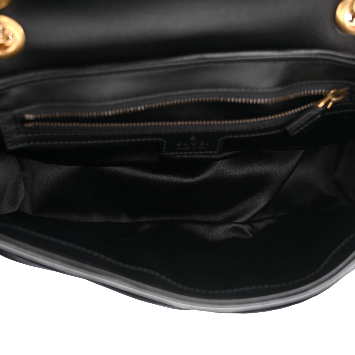 Velvet Matelasse Double G Studs Small Torchon GG Marmont Shoulder Bag Black