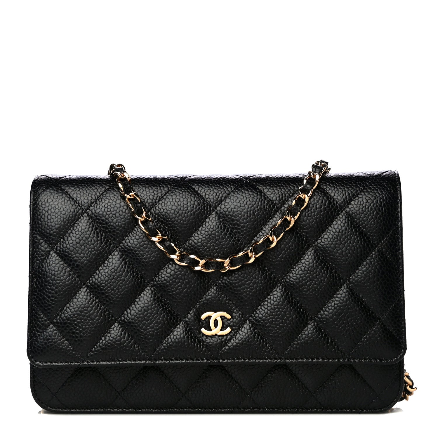 Chanel Caviar Quilted Wallet On Chain WOC Black 1 of 11