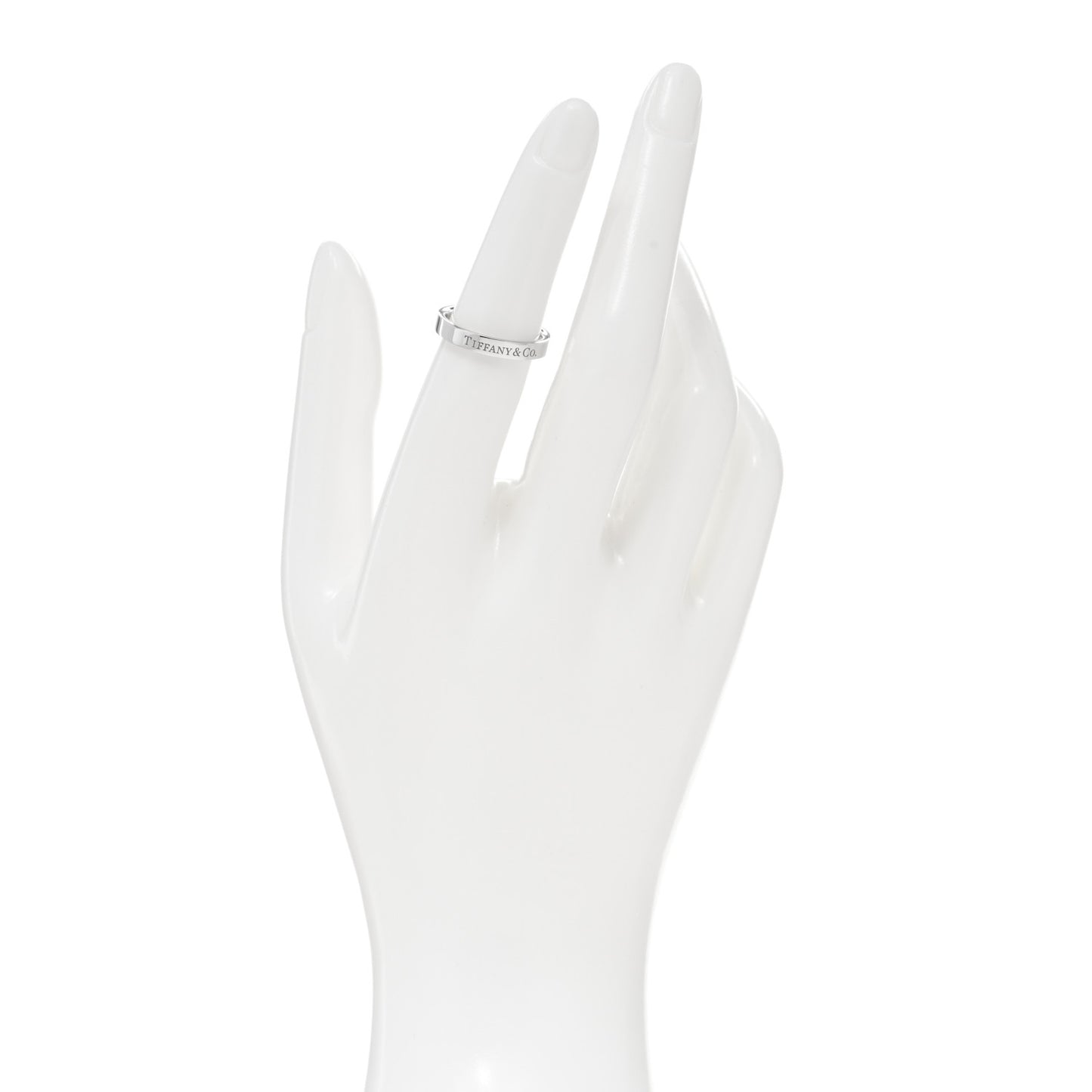 Platinum Logo Band Ring 50 5.5