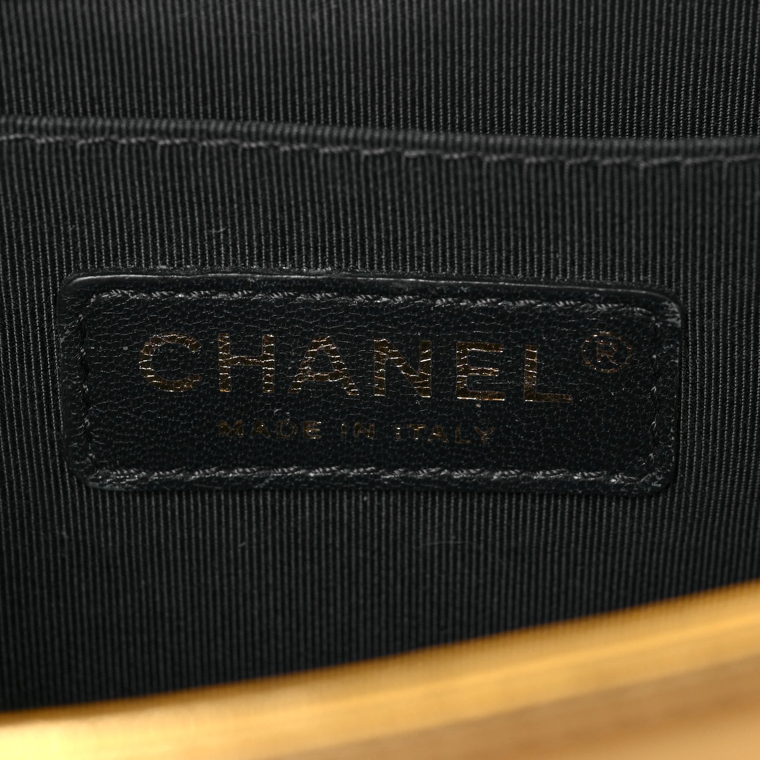 Chanel Metallic Lambskin Embossed Medium Cube Boy Flap Gold 10 of 19