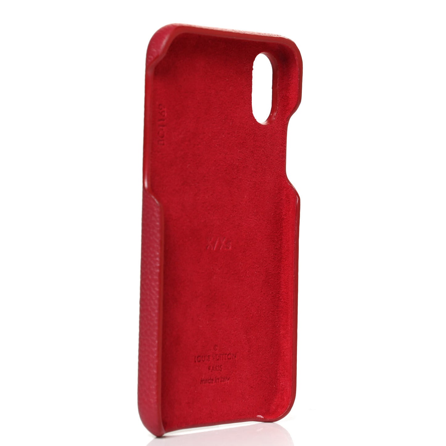 Calfskin Monogram iPhone X/XS Bumper Scarlet