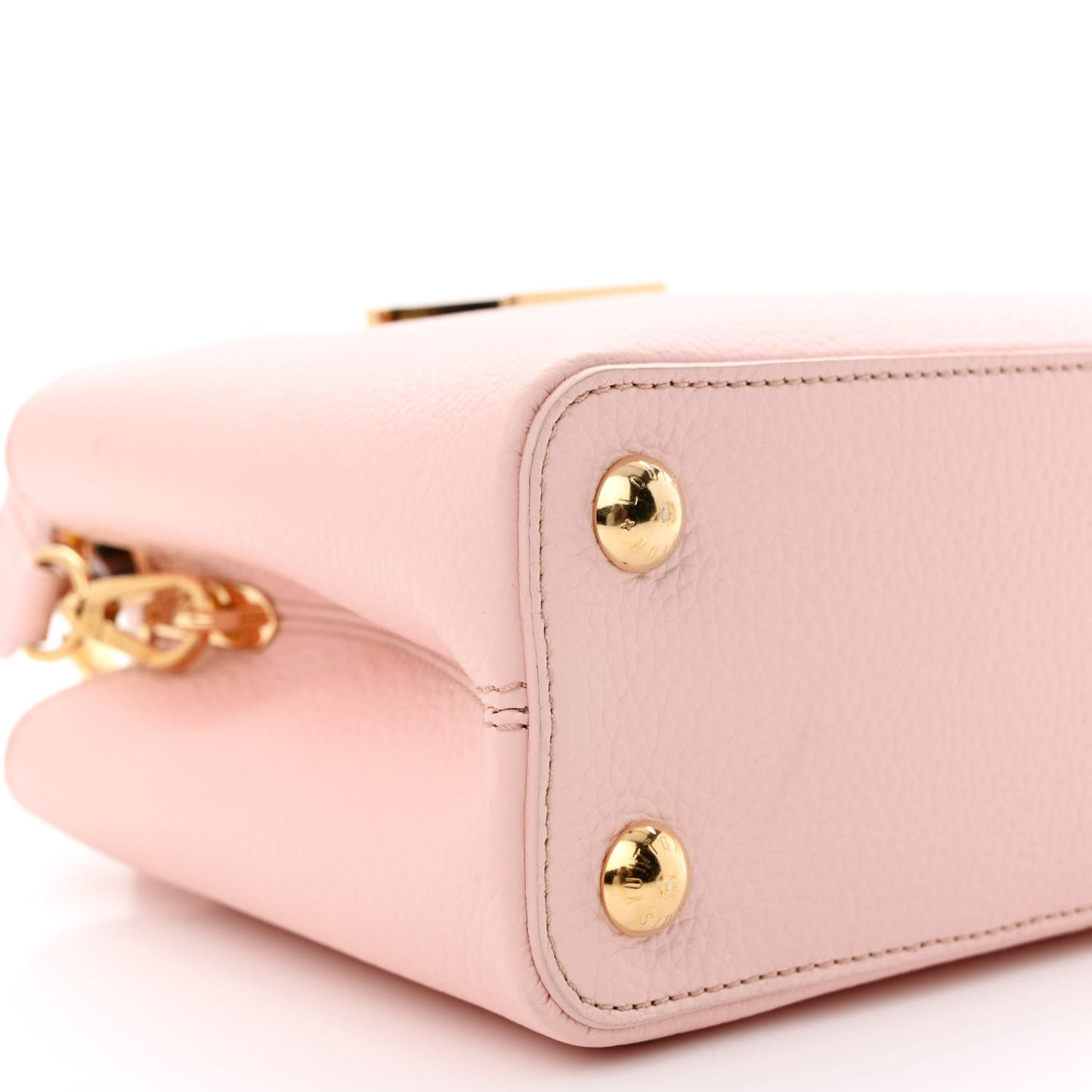 Taurillon Resin Murano Capucines BB Rose Jasmin