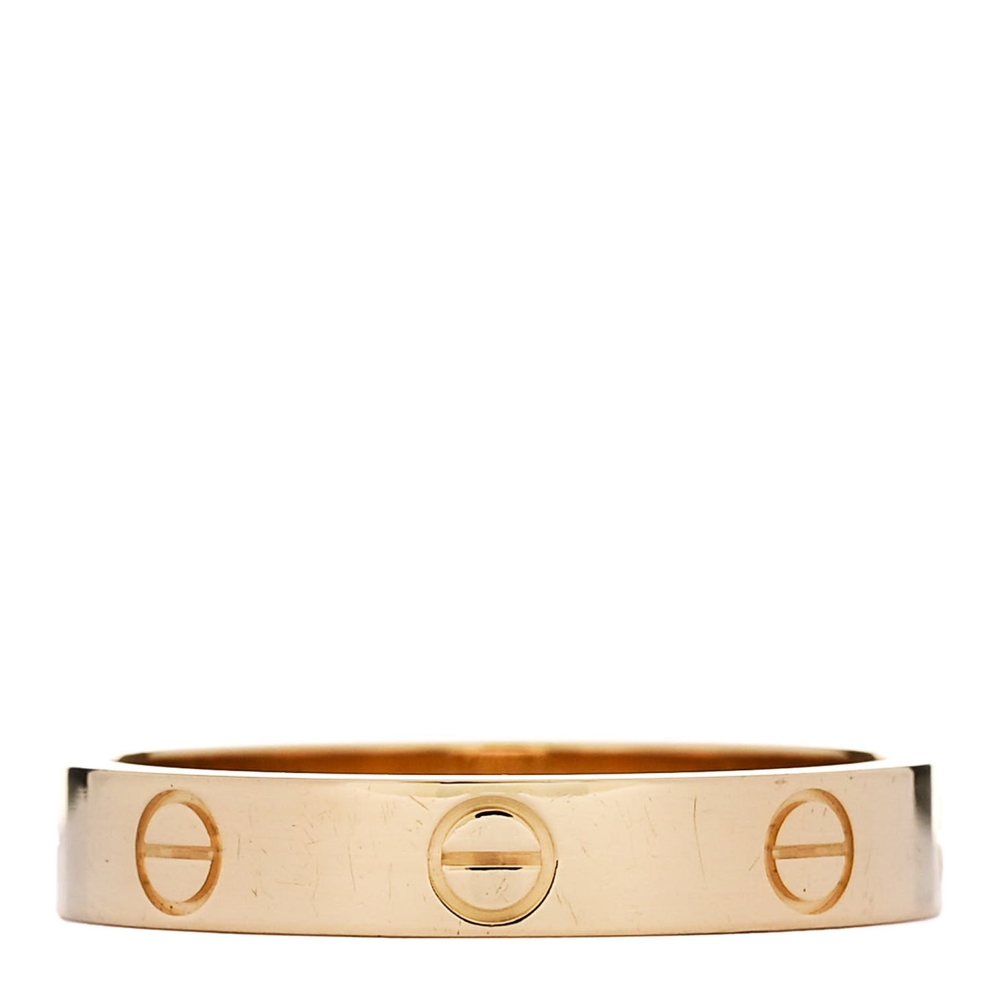 18K Yellow Gold 3.5mm LOVE Wedding Band Ring 57 8