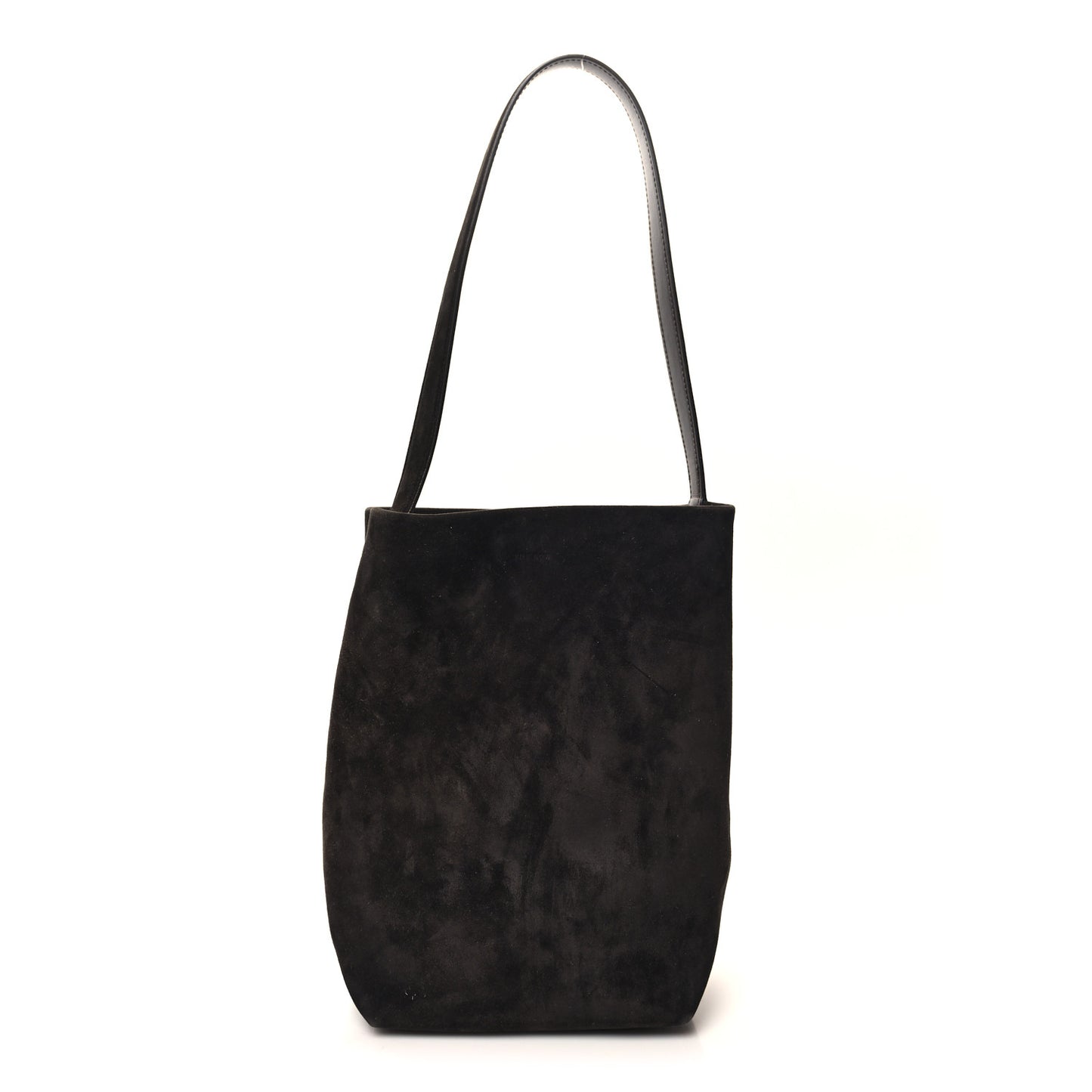 Suede Calfskin Medium N/S Park Tote Dark Brown