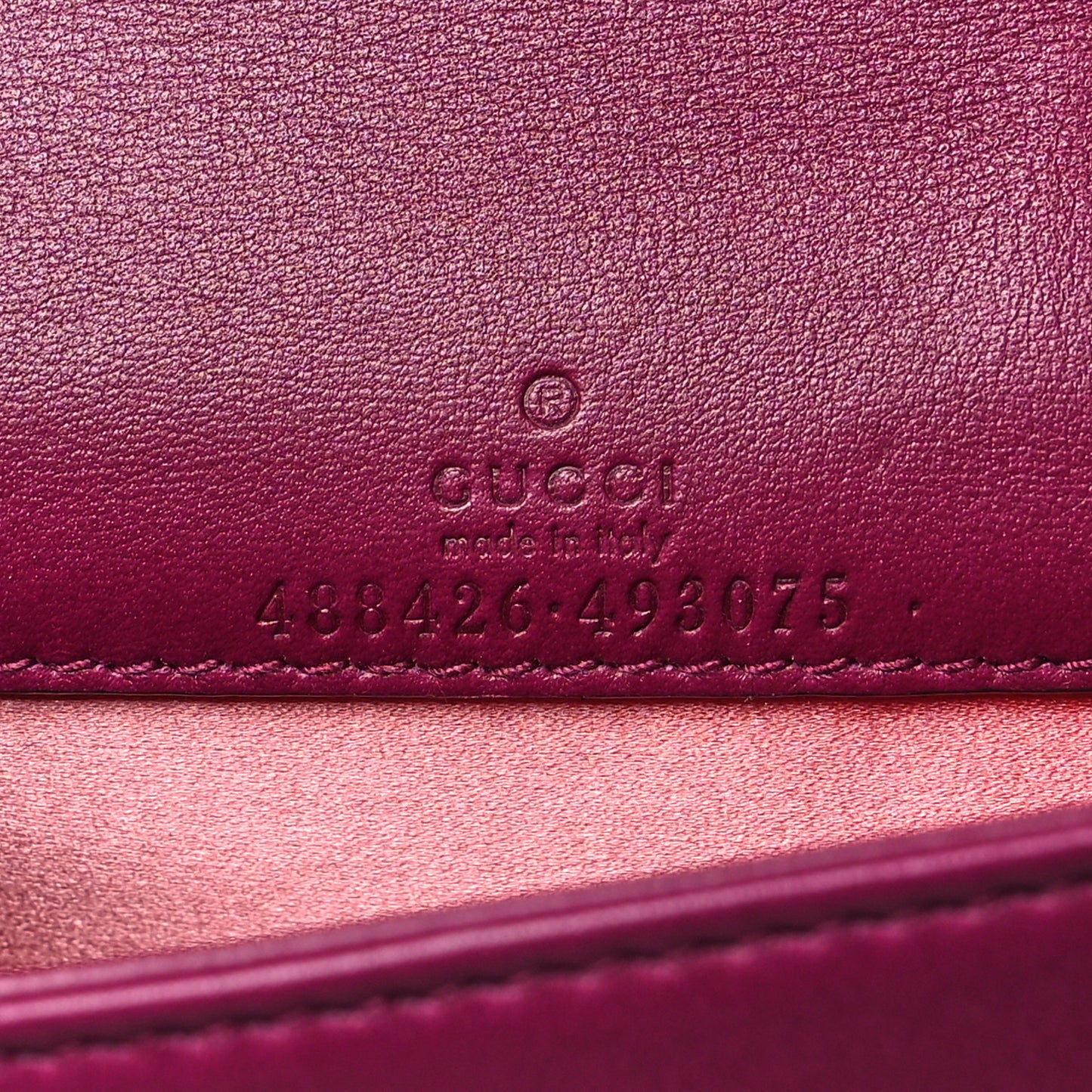 Velvet Matelasse GG Marmont Mini Bag Fuchsia Violet Cyclamen