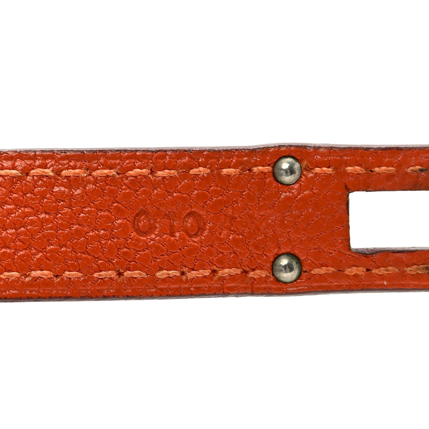 Hermes Chevre Mysore Kelly Longue Wallet Orange 7 of 18