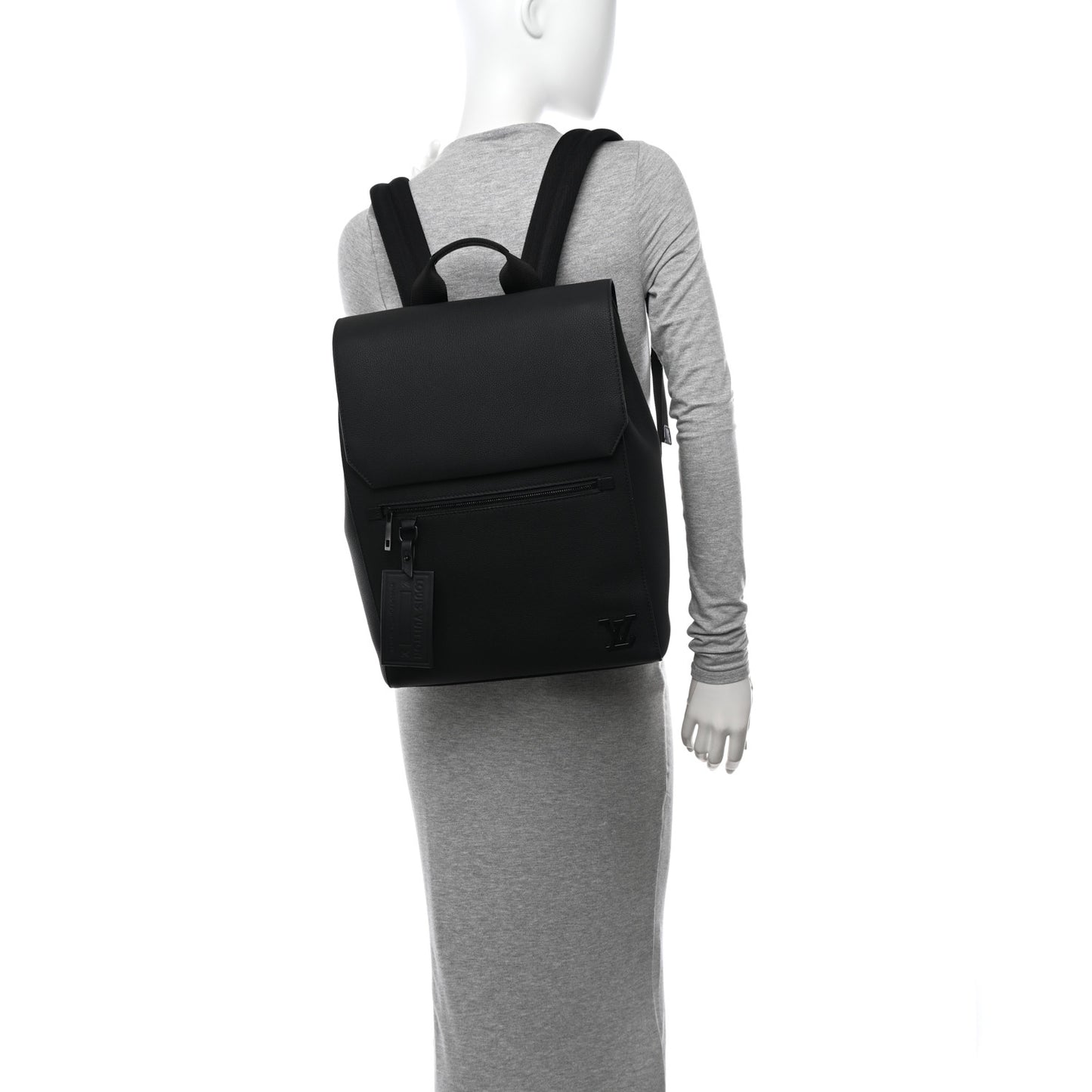 Calfskin Aerogram Fastline Backpack Black