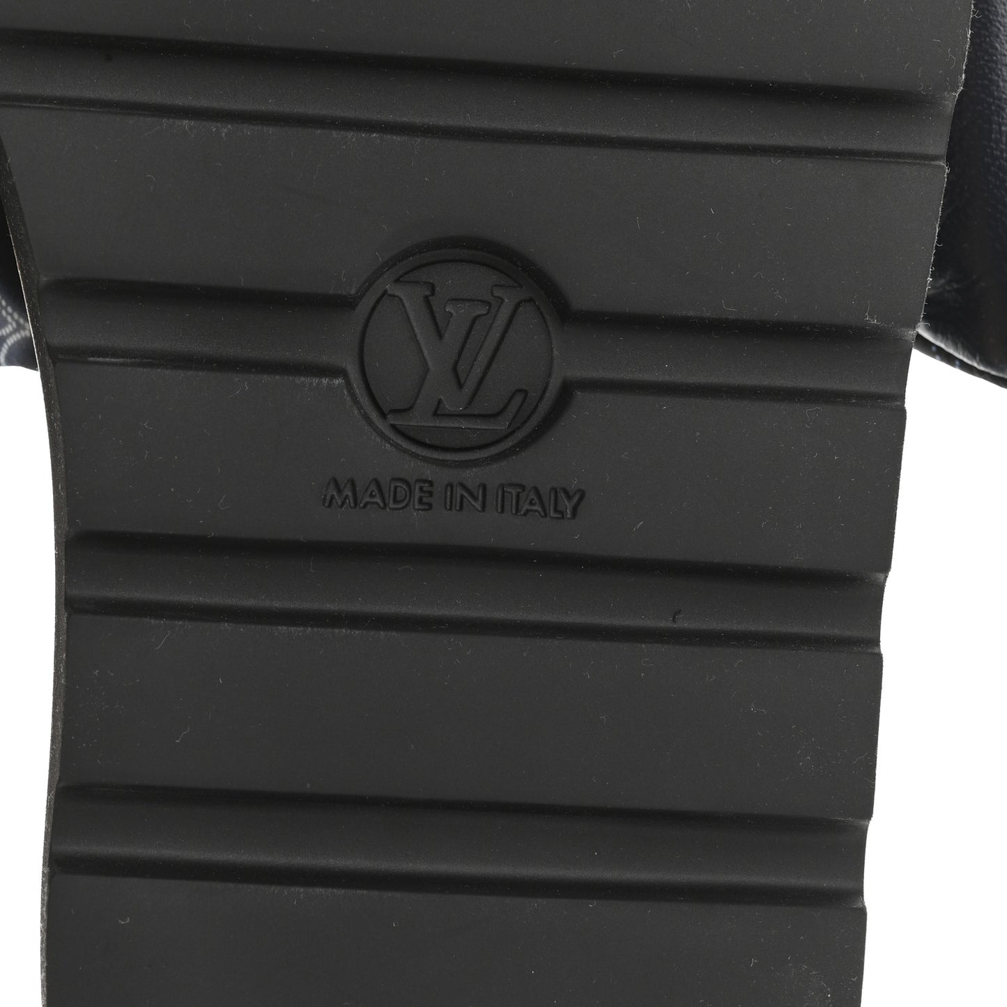 Nylon Monogram Womens Pool Pillow Comfort Mules 38 Navy Blue