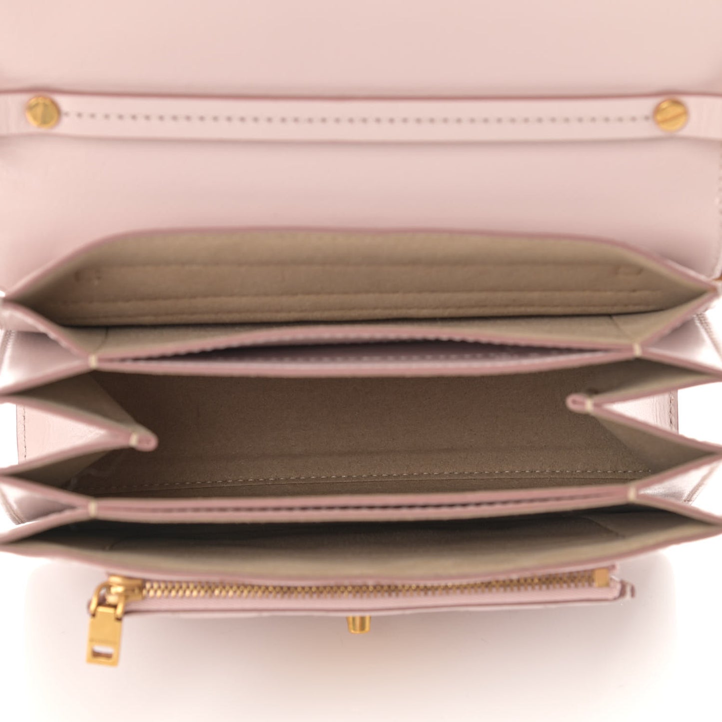 Goatskin Quilted Small GV3 Shoulder Bag Pale Pink