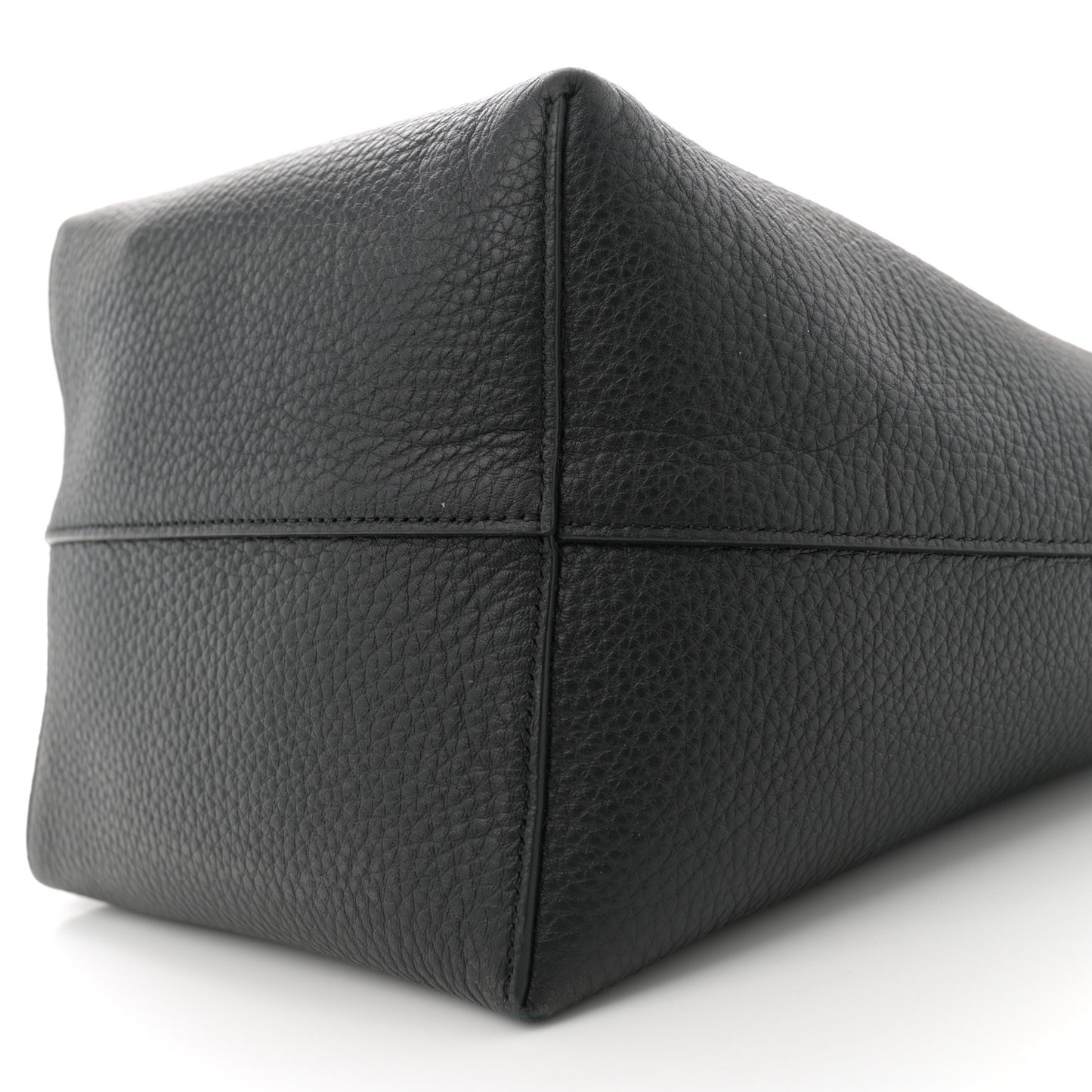 Grained Calfskin Medium N/S Park Tote Black