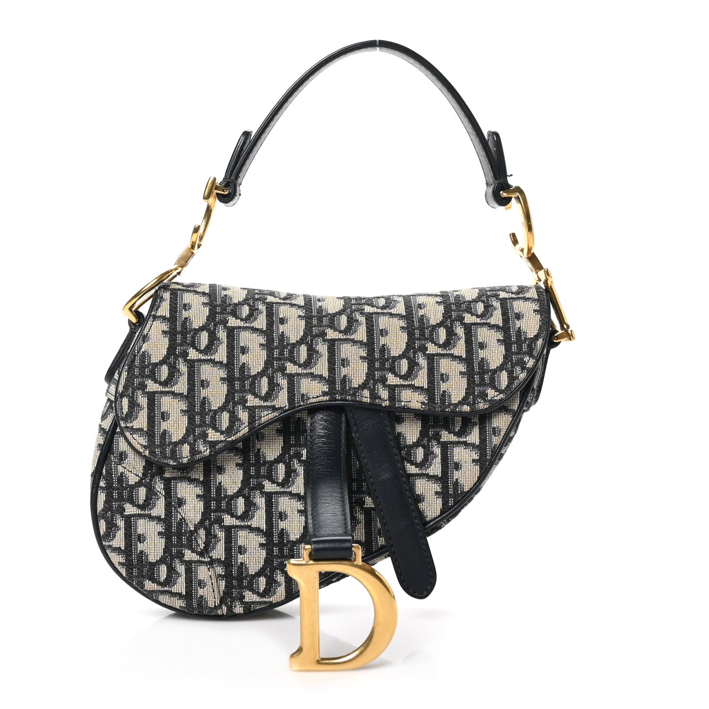 Oblique Mini Saddle Bag Blue