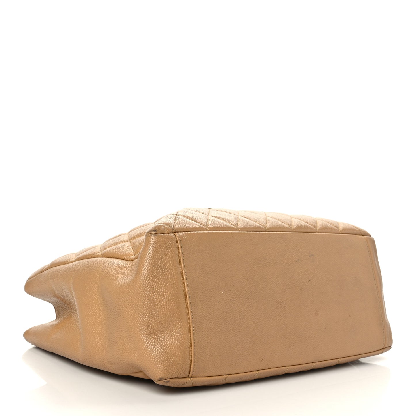 Caviar Quilted Grand Shopping Tote GST Beige Clair