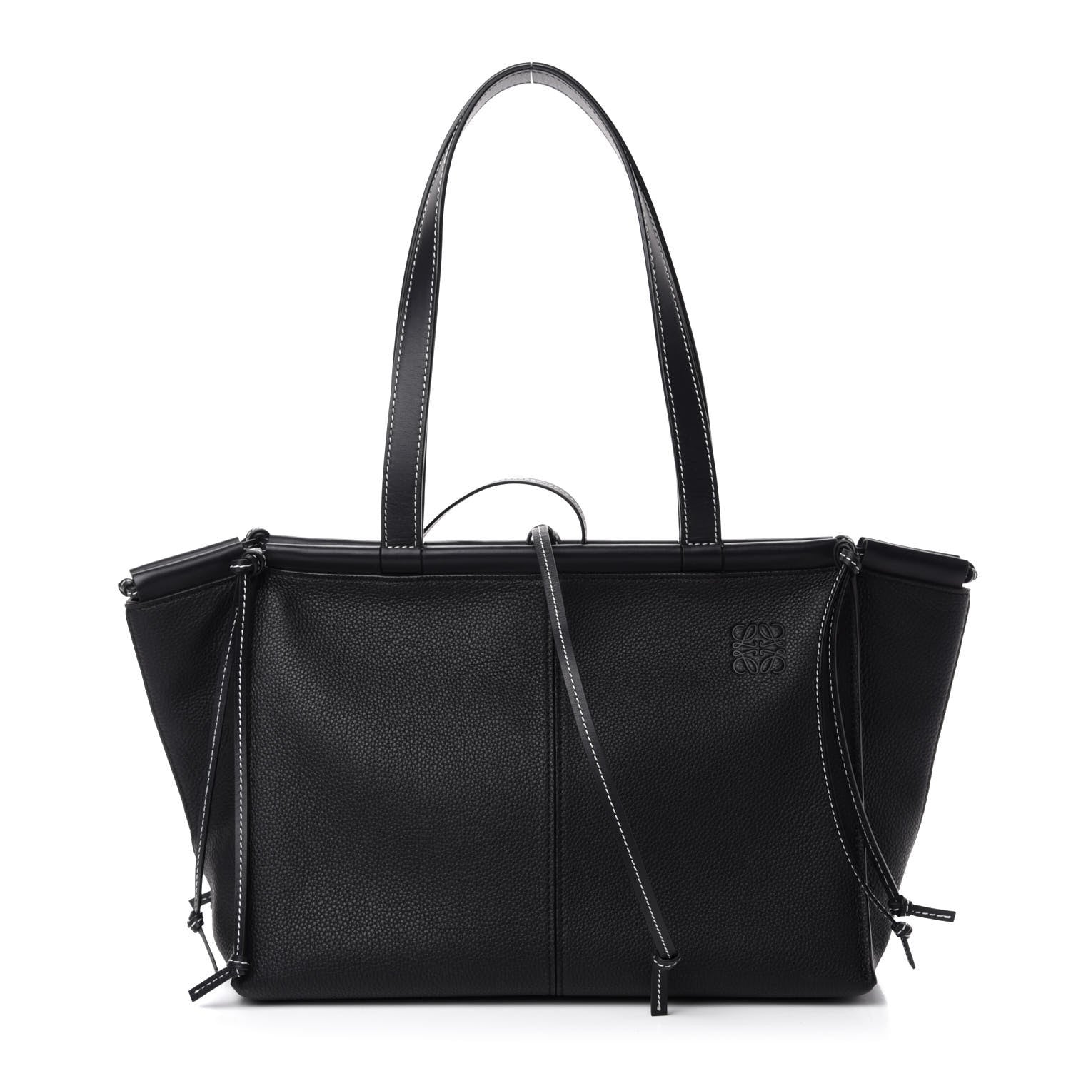 Loewe Calfskin Cushion Tote Black 1 of 9