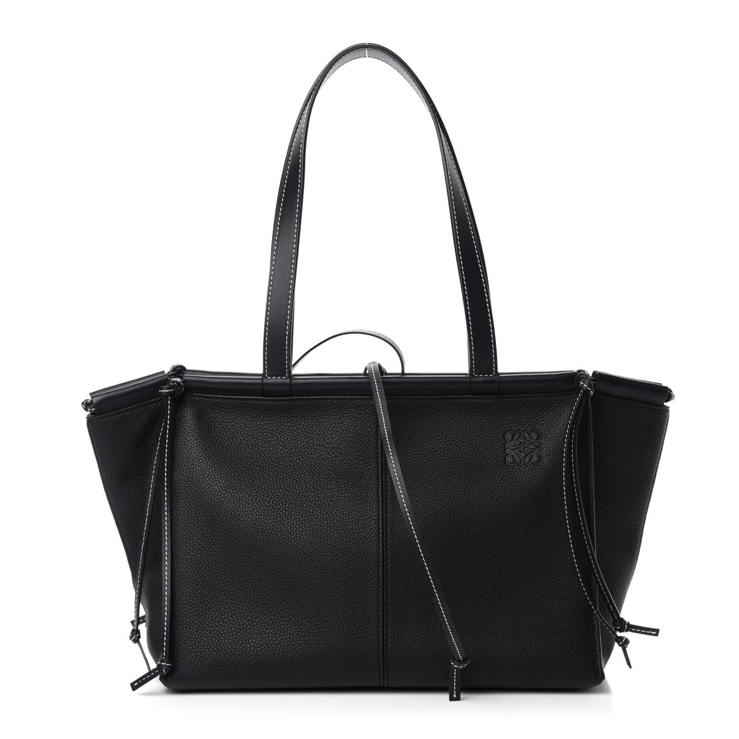 Calfskin Cushion Tote Black