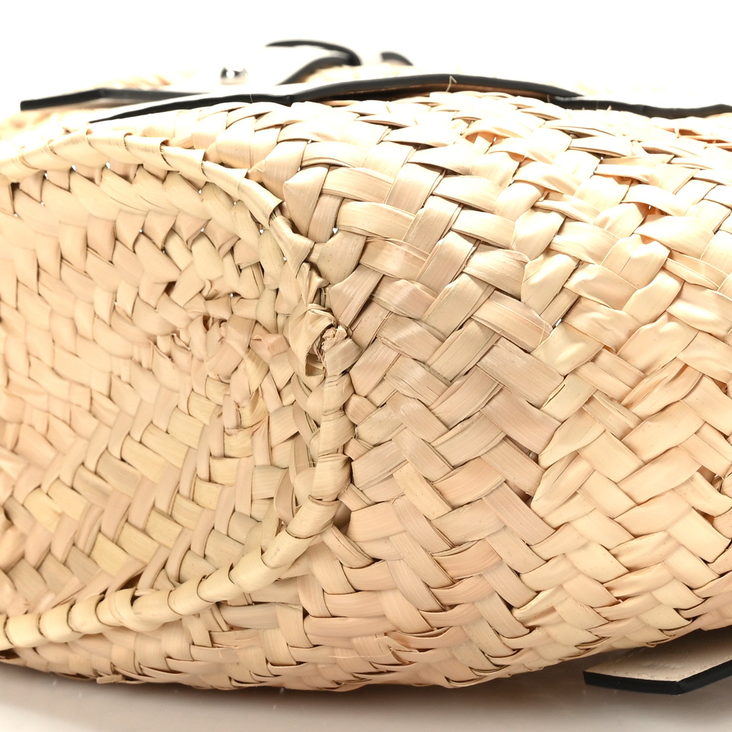 Loewe Raffia Small Basket Tote Bag Natural White 7 of 8