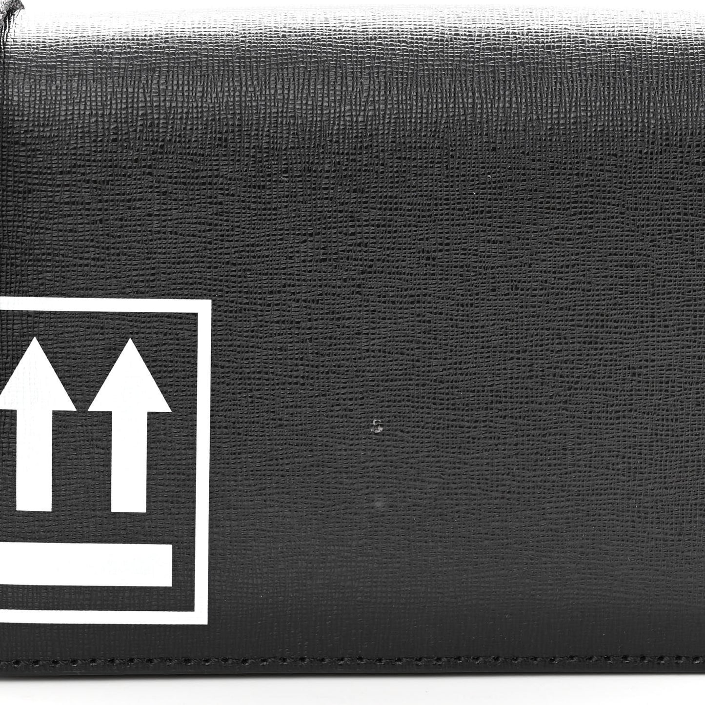Saffiano Binder Crossbody Bag Black White