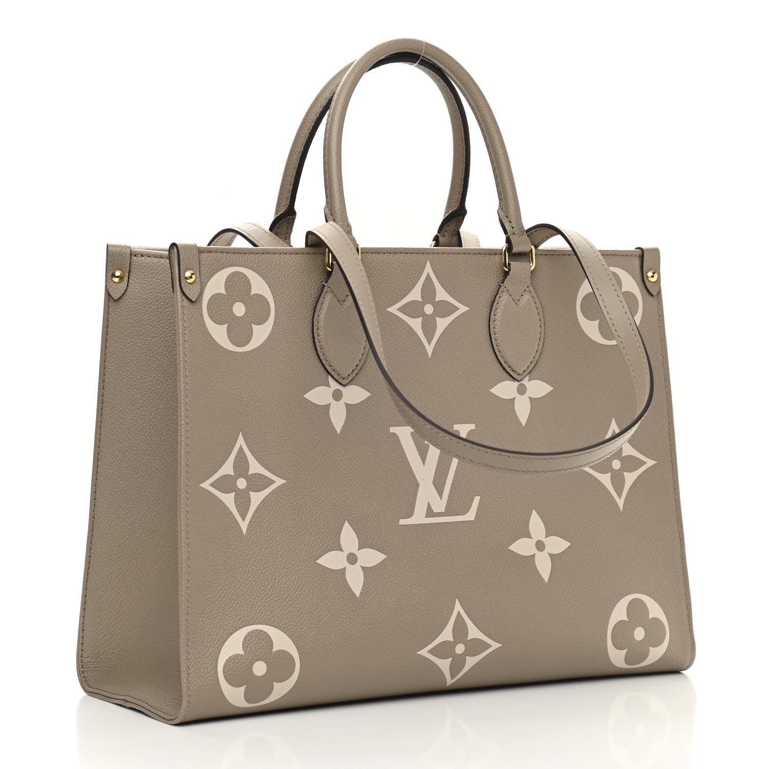 Louis Vuitton Empreinte Monogram Giant Onthego MM Tourterelle Creme 3 of 10