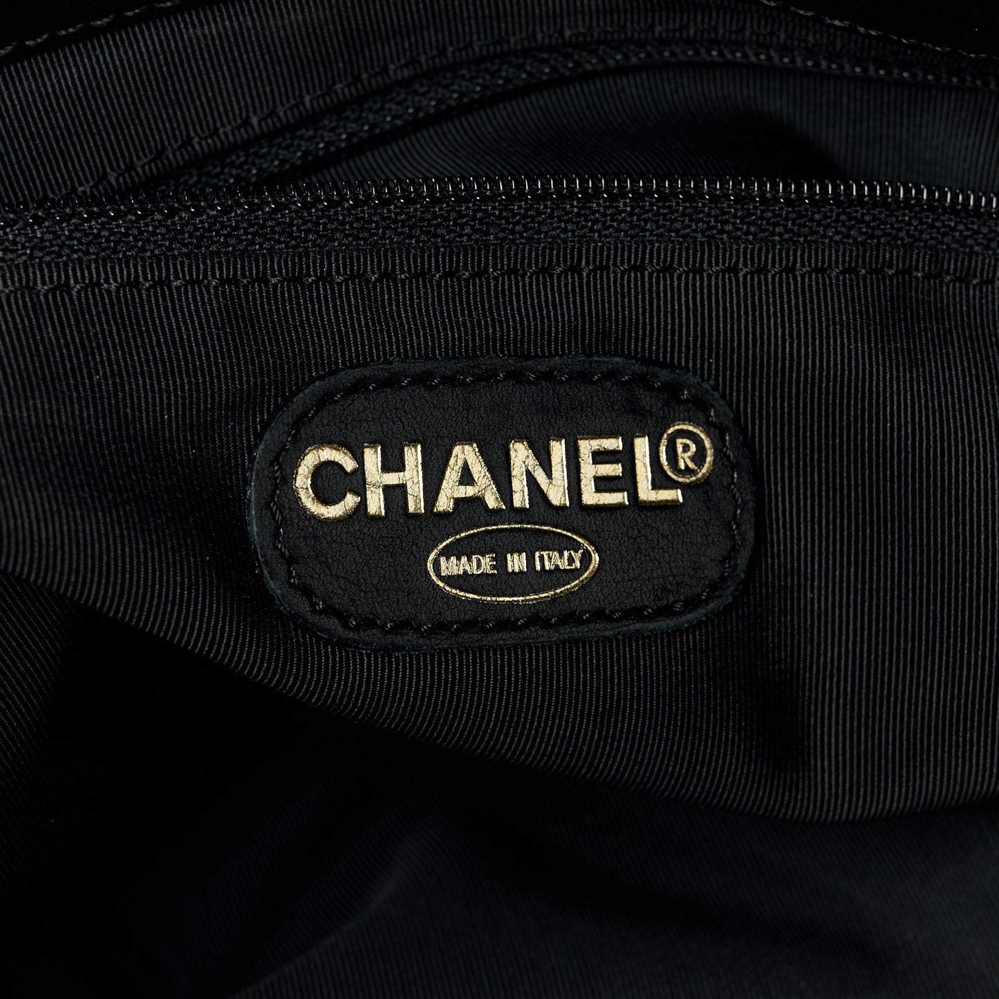 Lambskin Chain Small CC Tote Black
