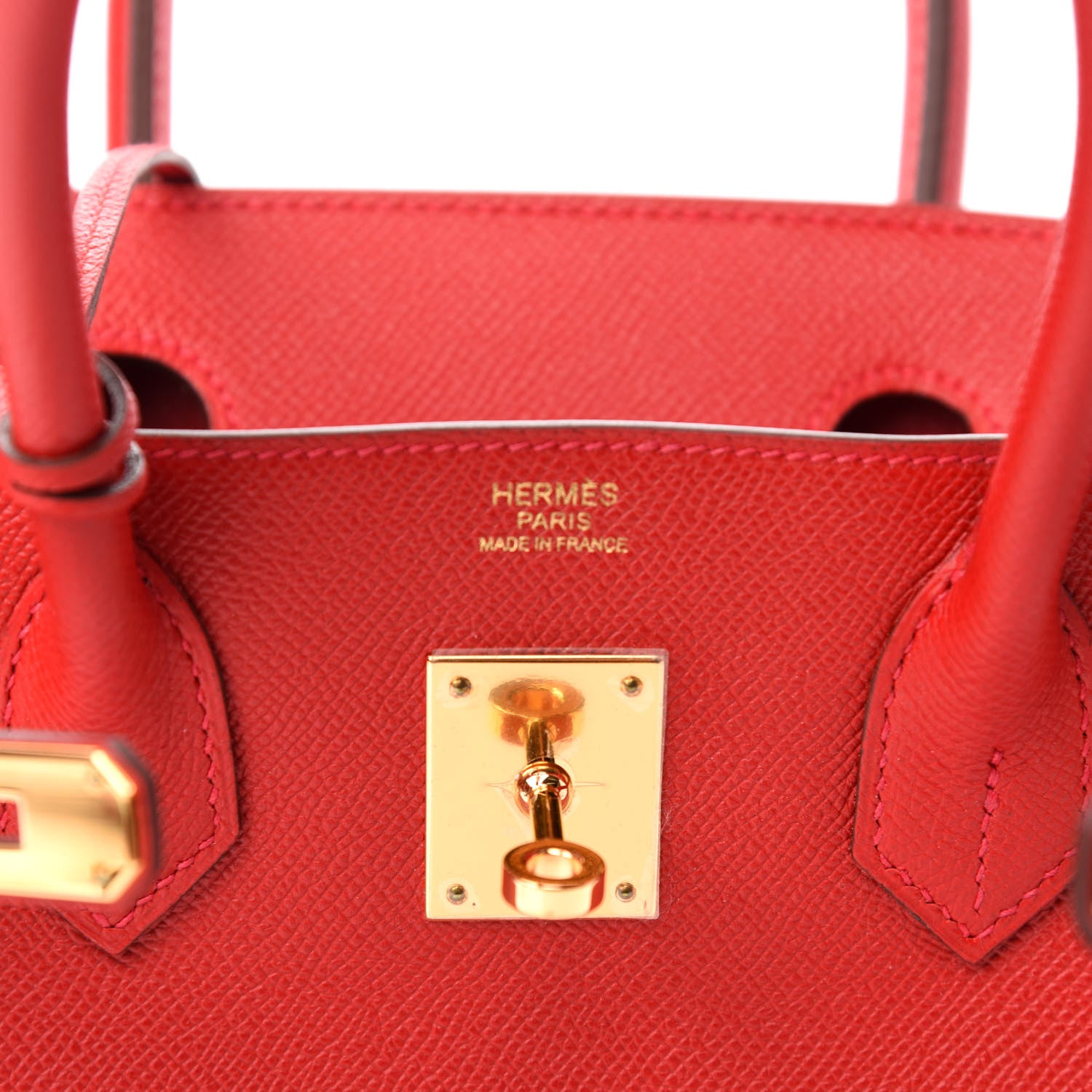 Hermes Epsom Birkin 30 Rouge Casaque 8 of 11