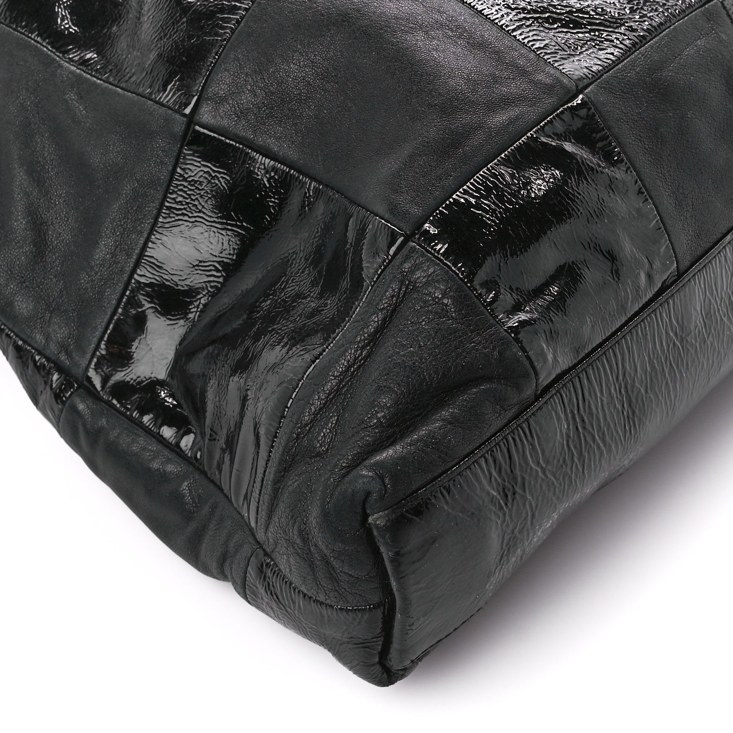 Chanel Patent Patchwork Brooklyn Tote Black 10 of 11