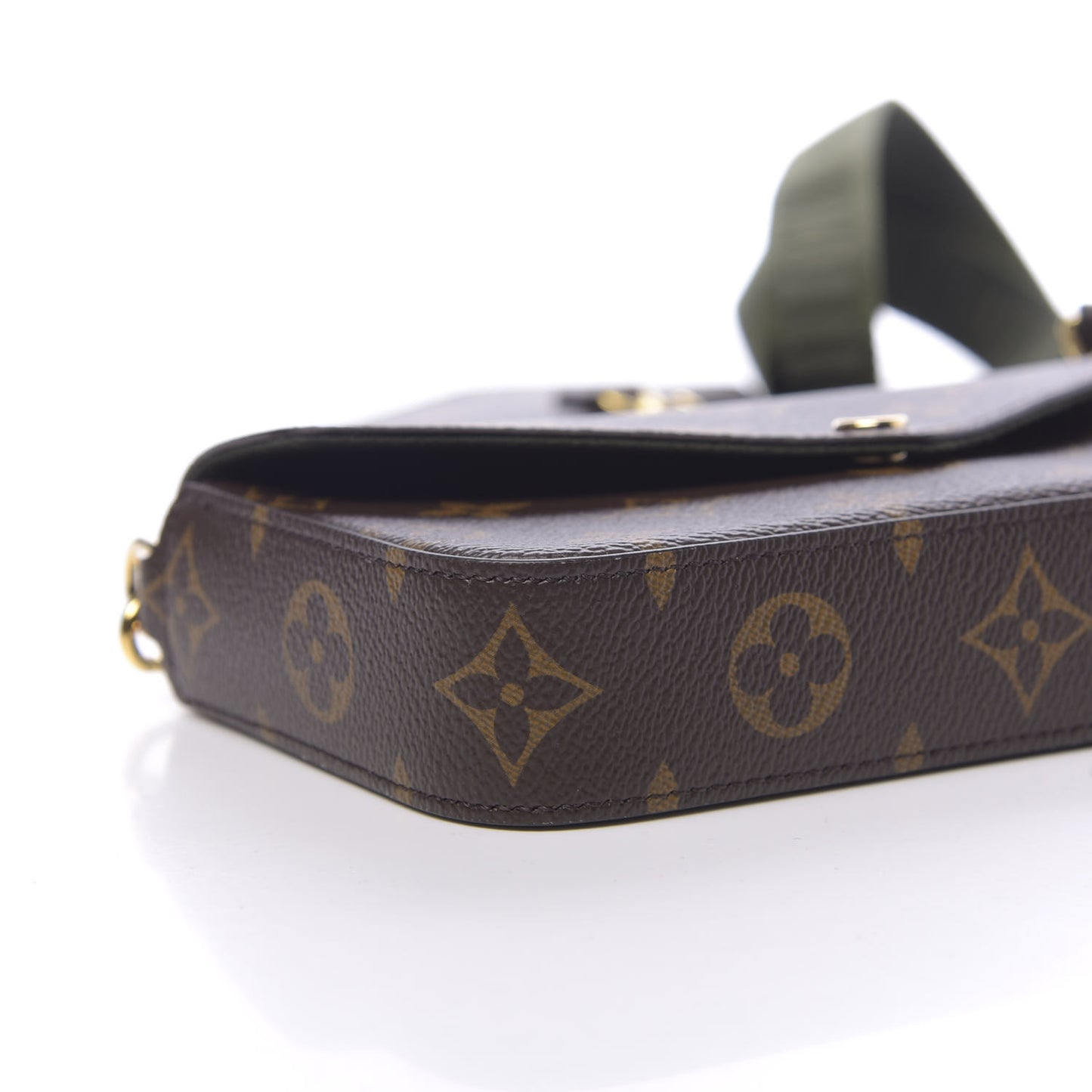 Monogram Felicie Strap & Go Kaki