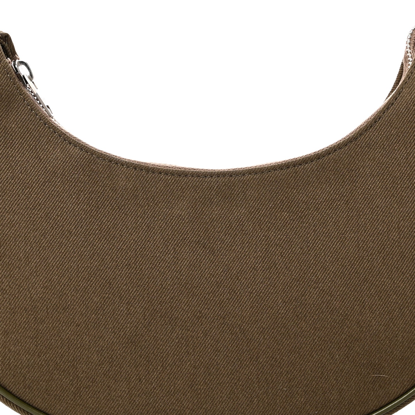 Cotton Gabardine Medium Ava Trekking Shoulder Bag Khaki