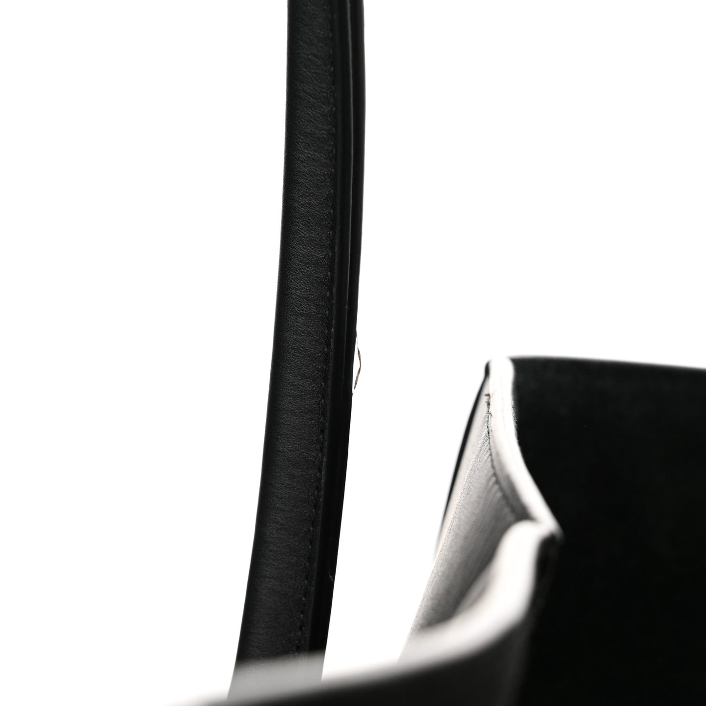 French Calfskin Maxi Intrecciato Large Vertical Arco Tote Black