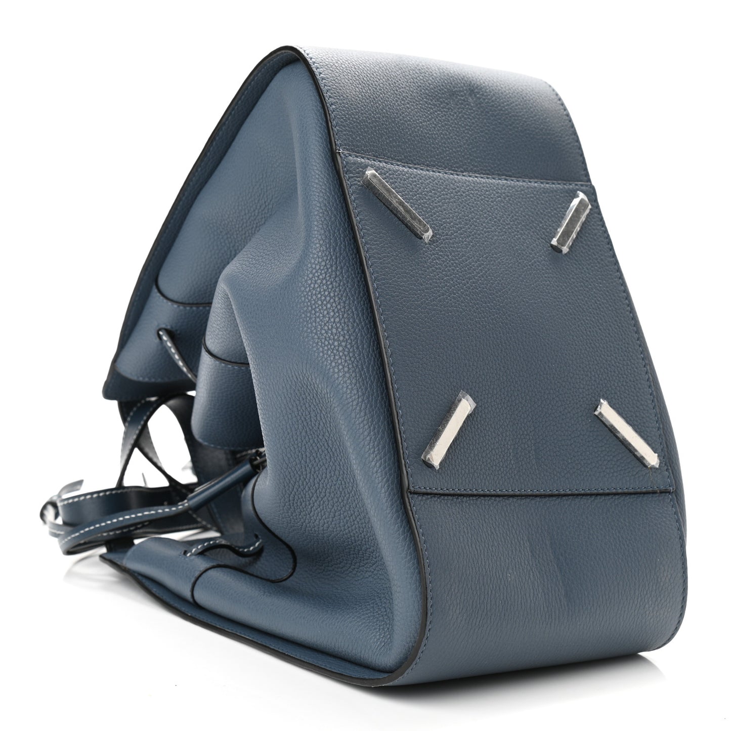 Calfskin Large Hammock Shoulder Bag Marine