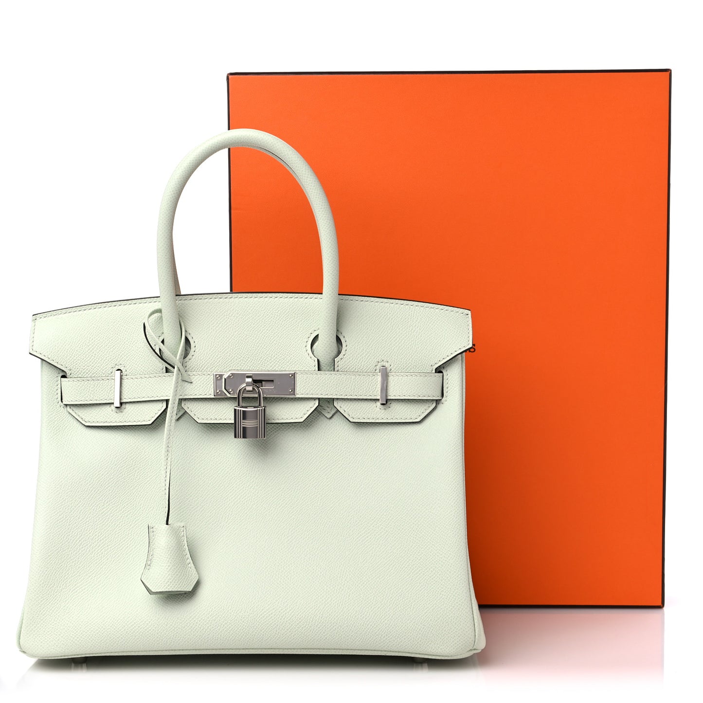 Epsom Birkin 30 Gris Neve