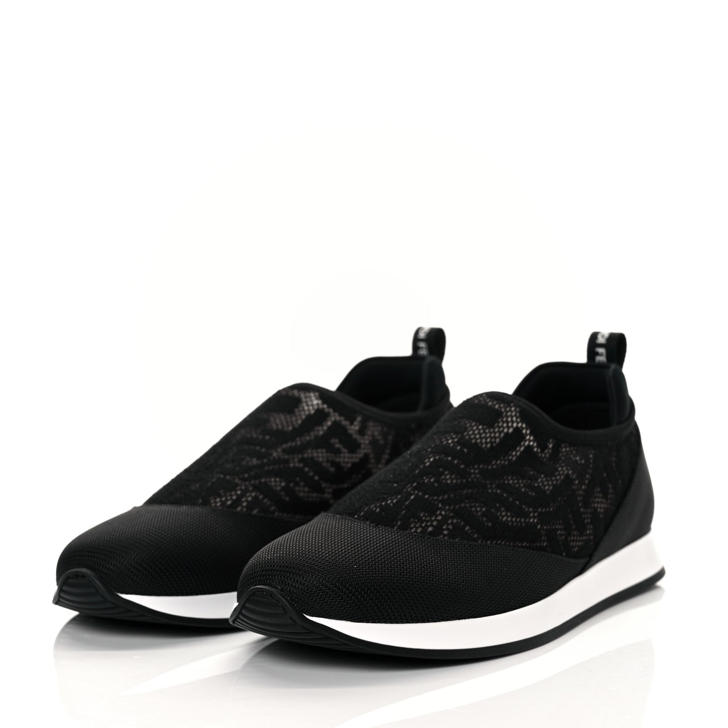 X SARAH COLEMAN Mesh FF Vertigo Runner Slip On Sneakers 36.5 Black