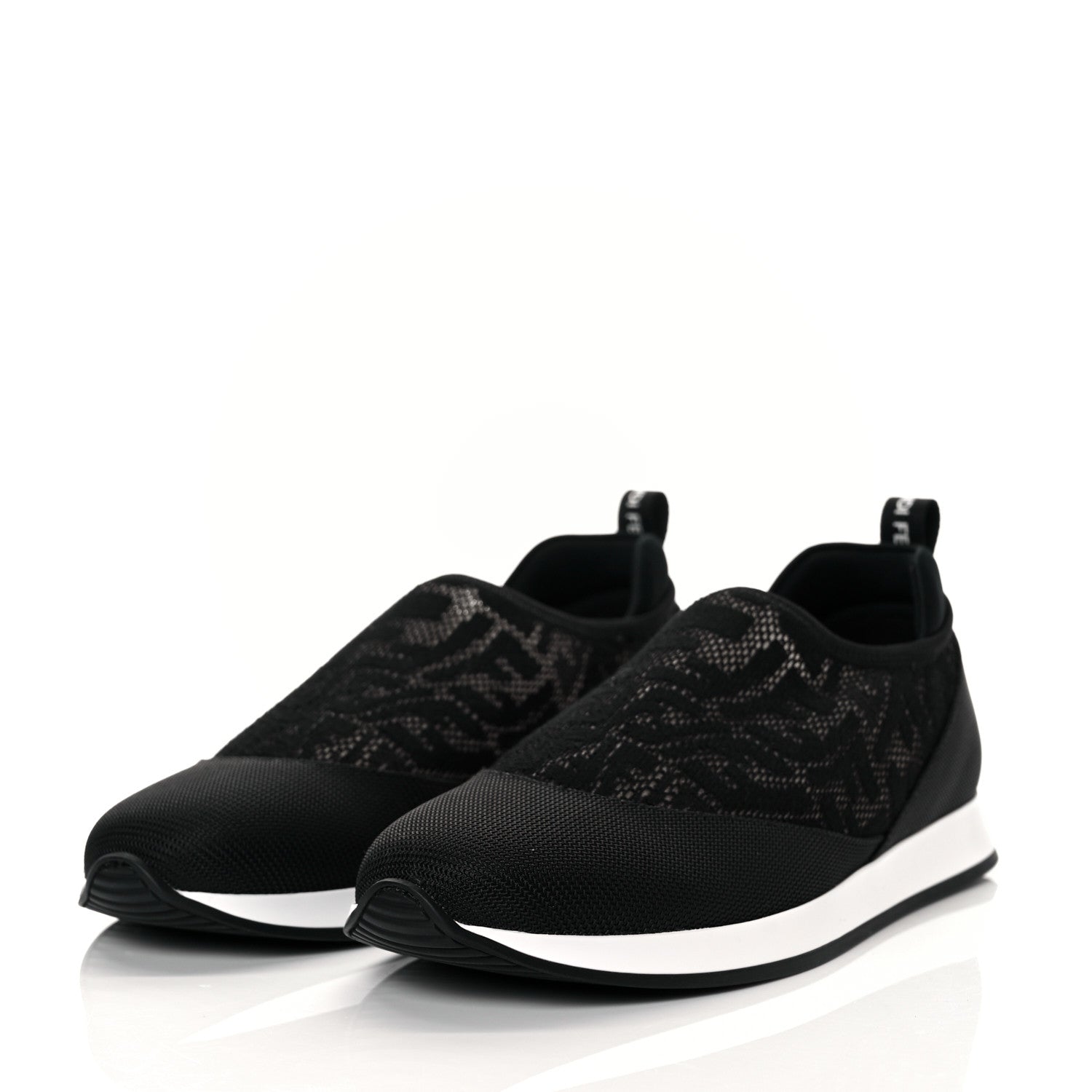 Fendi X SARAH COLEMAN Mesh FF Vertigo Runner Slip On Sneakers 36.5 Black 5 of 18