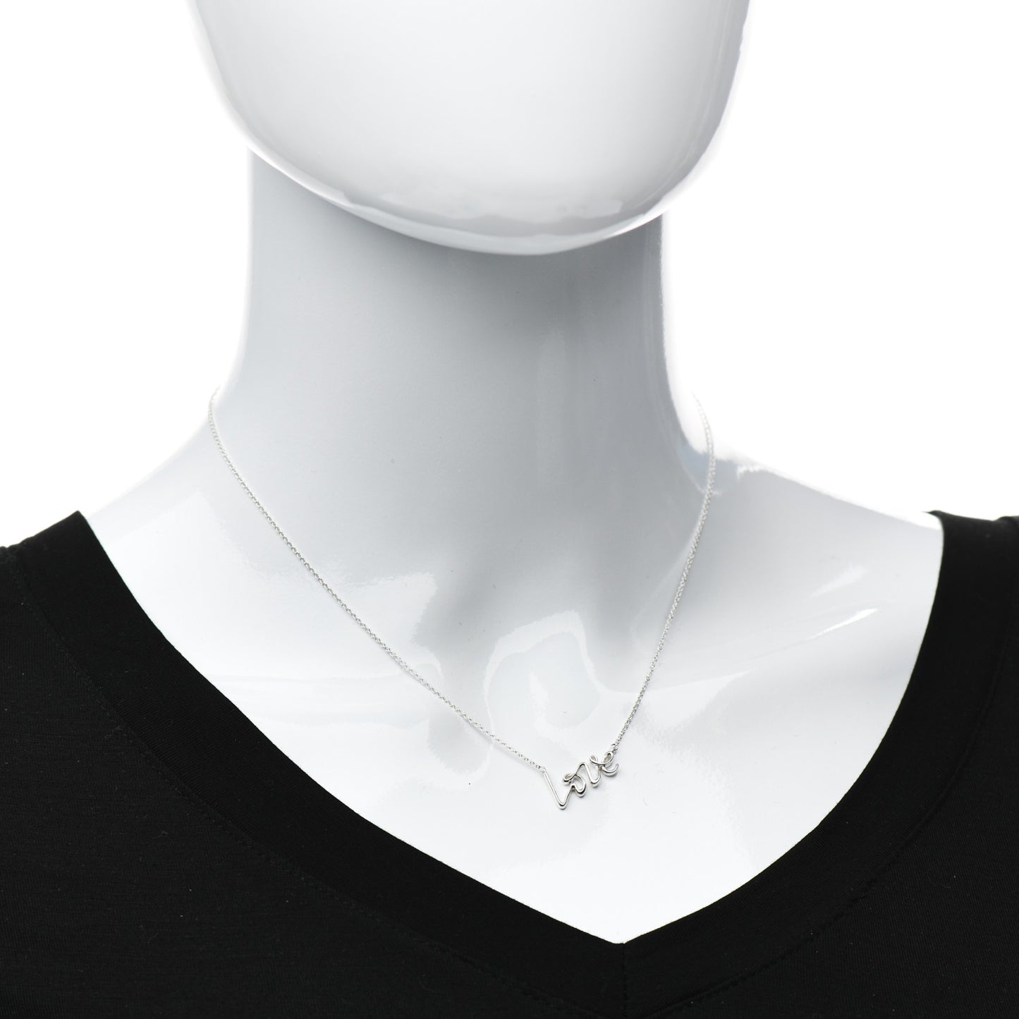 Sterling Silver Paloma Picasso Graffiti Love Pendant Necklace