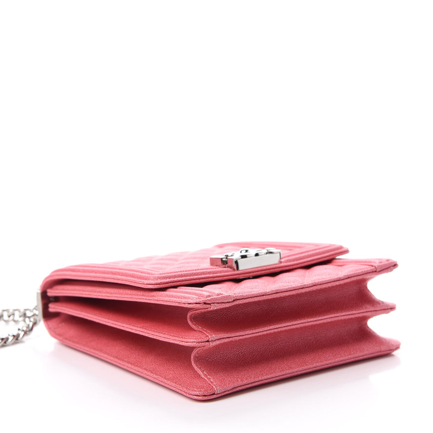 Caviar Quilted North South Boy Flap Pink
