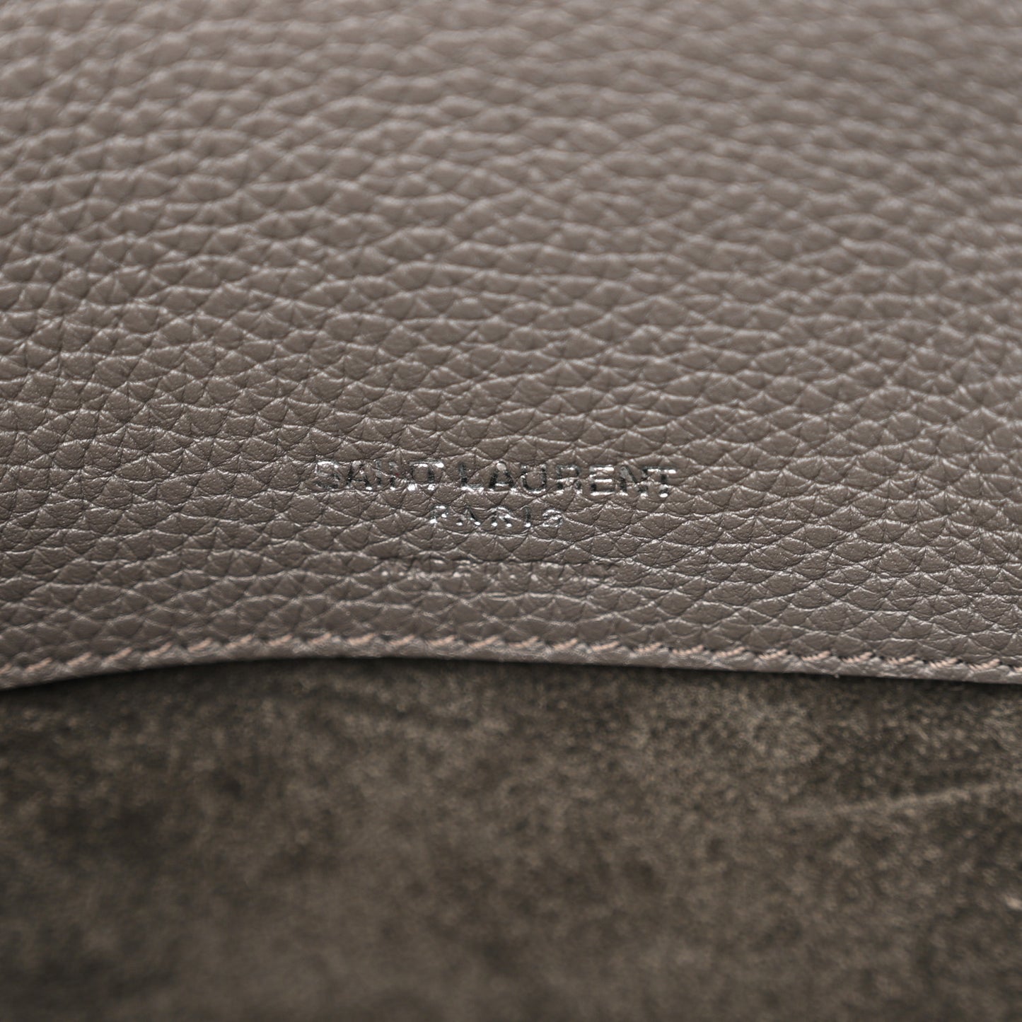 Grained Calfskin Nano Supple Sac De Jour Fog