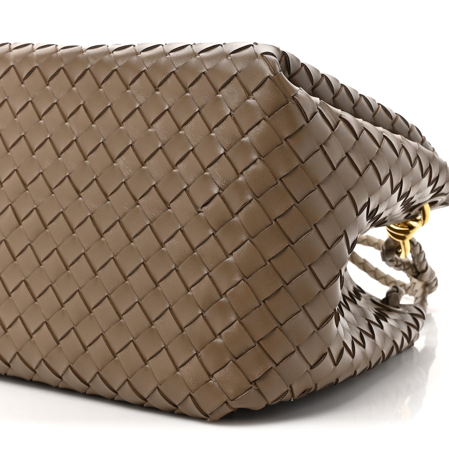 Nappa Intrecciato Large Andiamo Parachute Shoulder Bag Pinecone