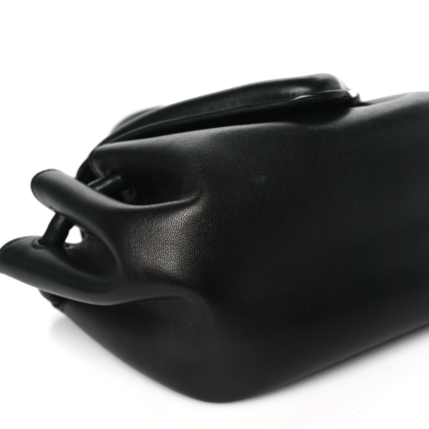 Lambskin Small Beak Triangle Flap Shoulder Bag Black