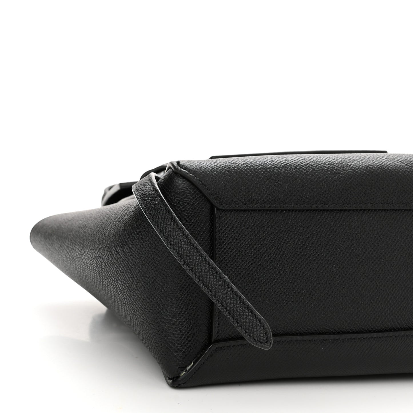 Grained Calfskin Nano Belt Bag Black