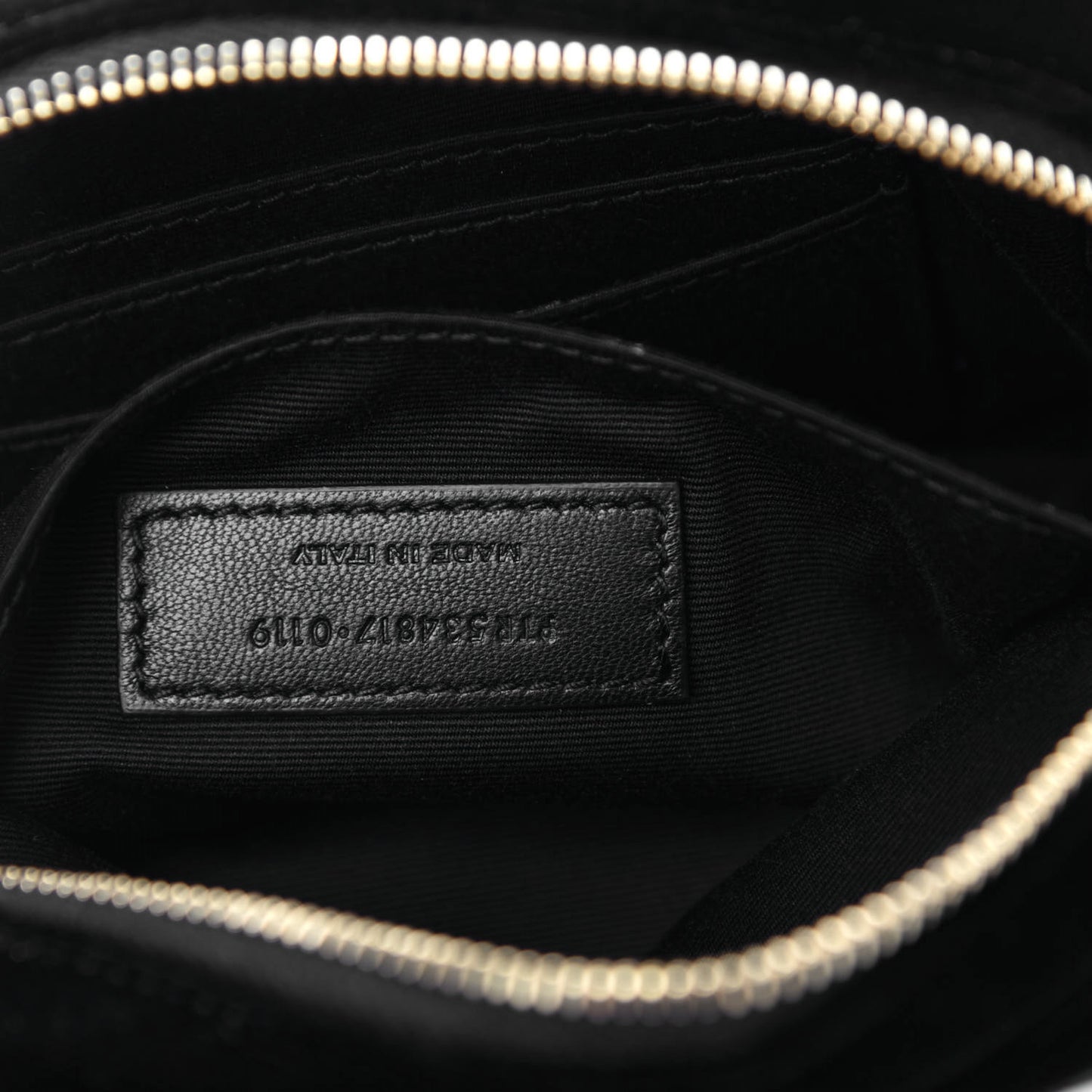 Velour Matelasse Monogram Lou Belt Bag Black